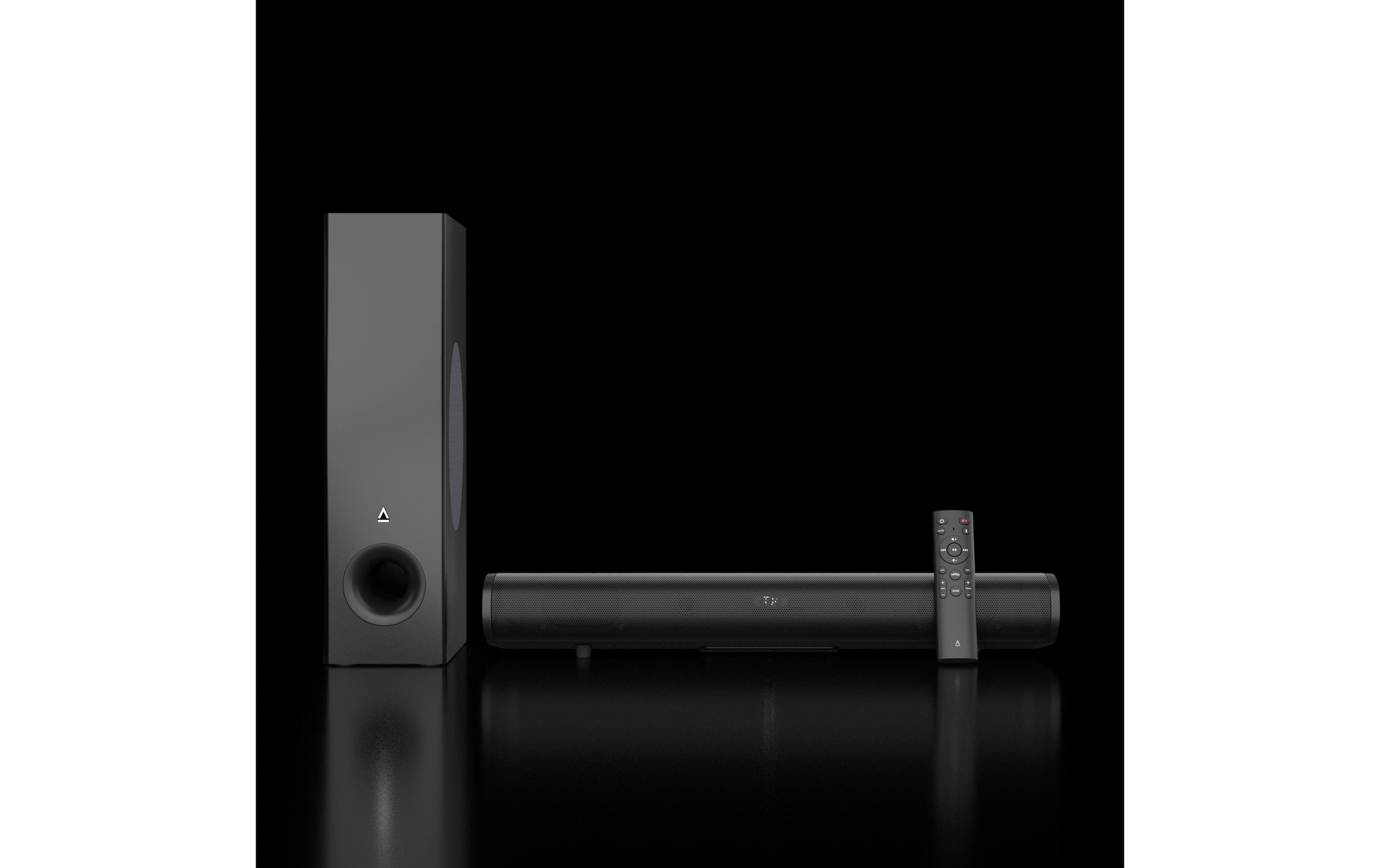 Creative Barre de son »Stage Pro, Soundbar mit Subwoofer 2.1-Soundbar mit Dolby Audio« ( ) HDMI Arc, USB Audio, optique, entrée Aux