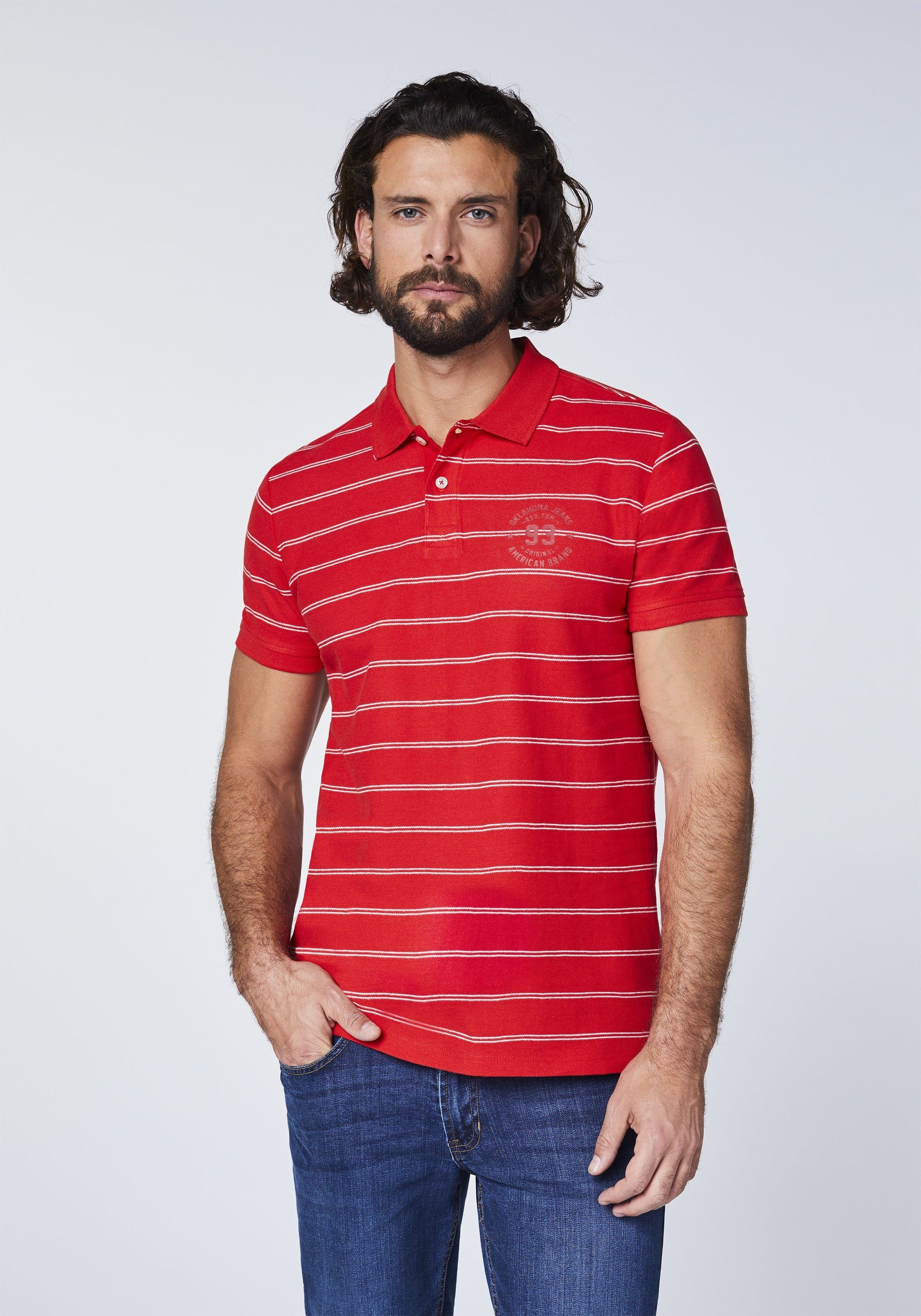 Poloshirt »im gestreiftem Design«