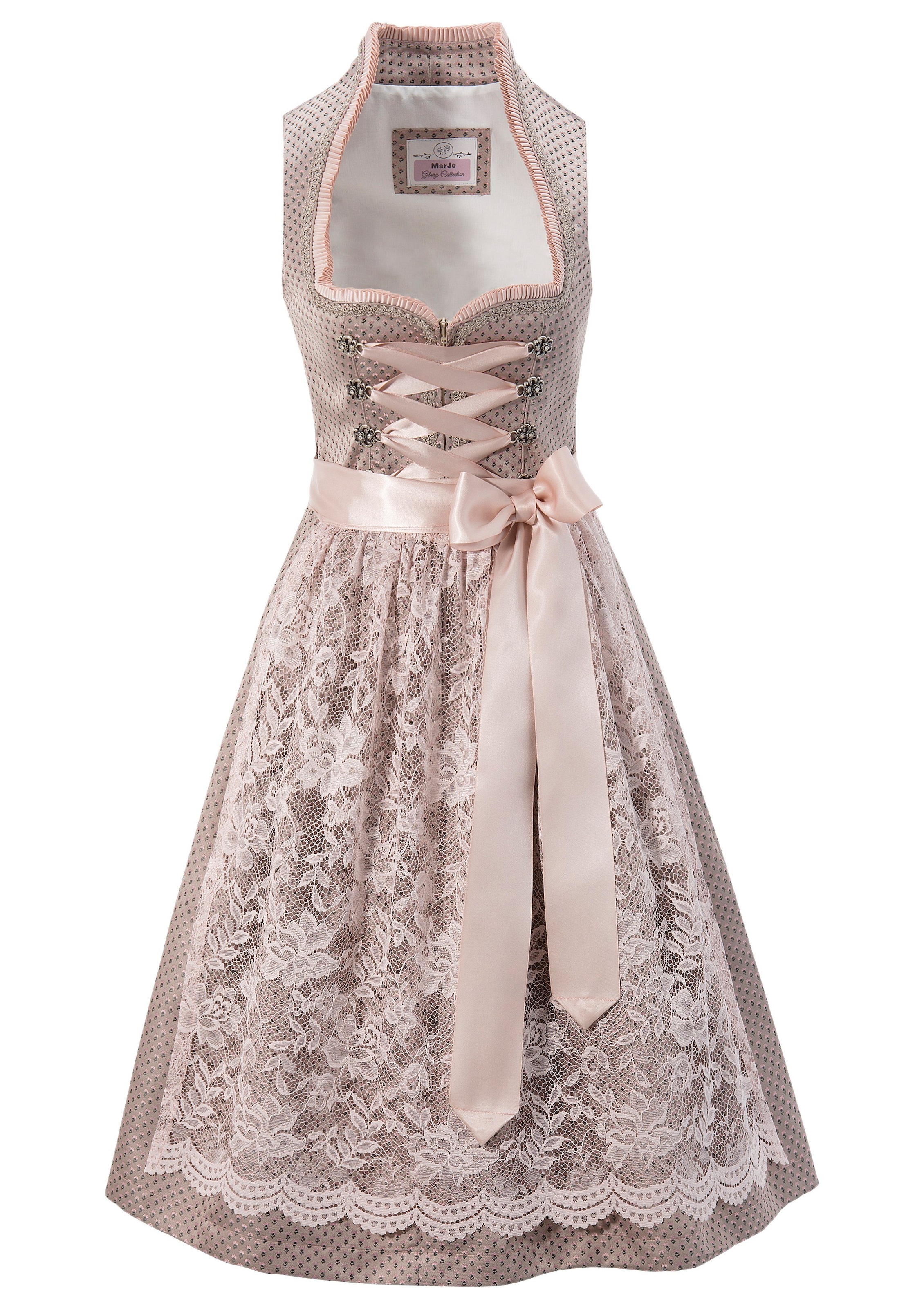 Dirndl kurz mir Rüschenbesatz