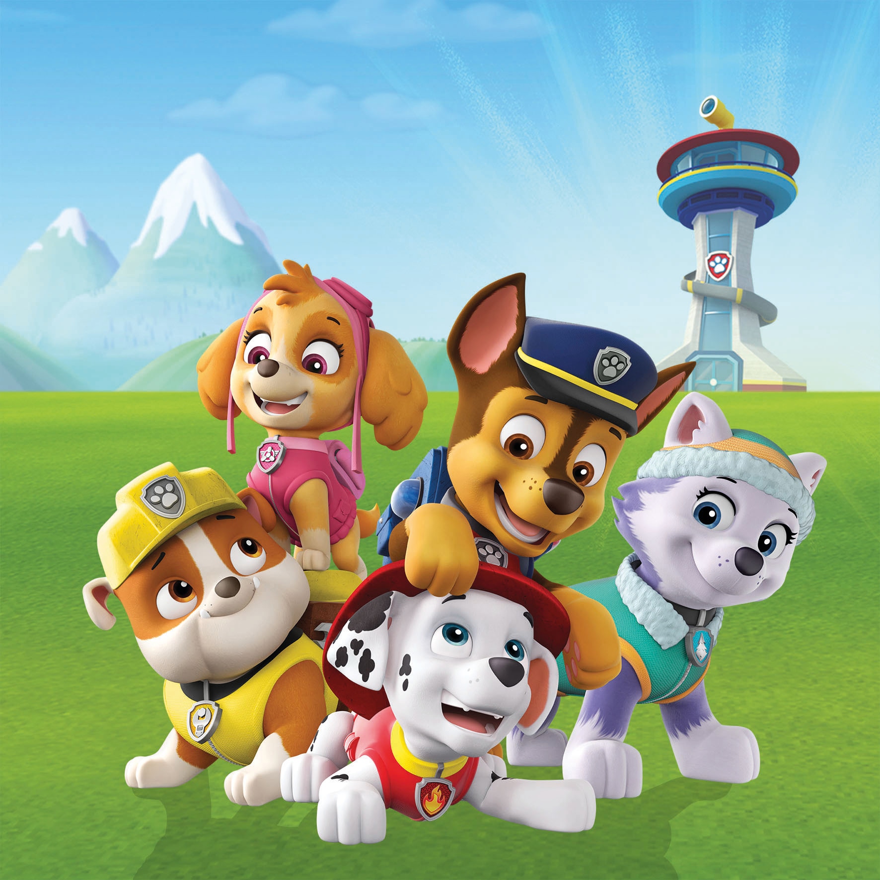 Image of Bönninghoff Leinwandbild "Wandbild PAW PATROL 35x35 cm – Leinwandbild Keilrahmen Deko modern" Filmfiguren 1 Stk. tlg. auf Keilrahmen gespannt