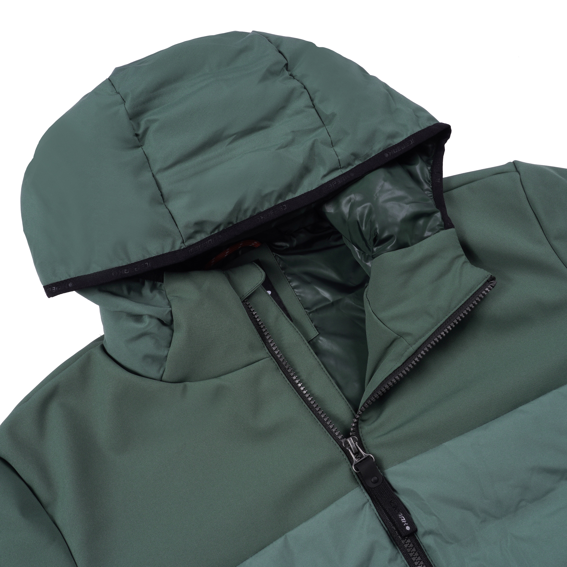 Icepeak Softshelljacke »H STRICKFLEECEJACKE AGAR«, mit Kapuze, mit Logopatch am Oberarm