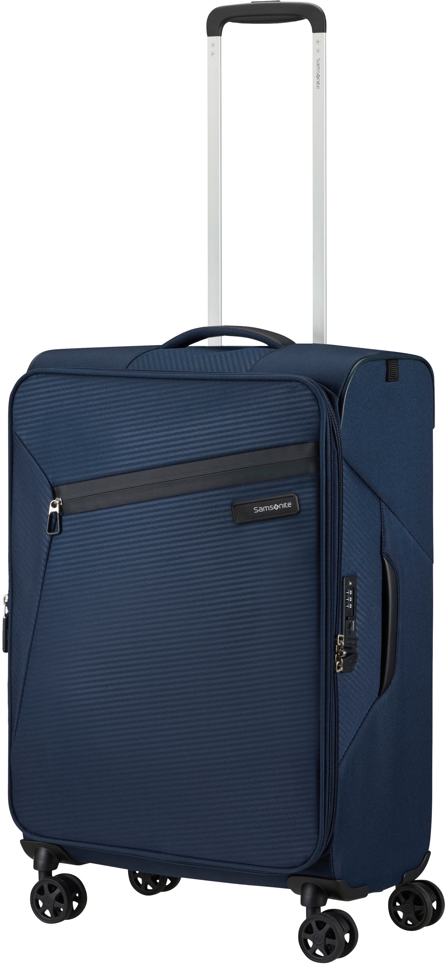 Samsonite Weichgepäck-Trolley »LITEBEAM, verschiedene Grössen und Farben«, 4 Rollen, Reisekoffer Aufgabegepäck Trolley Volumenerweiterung bei M/L