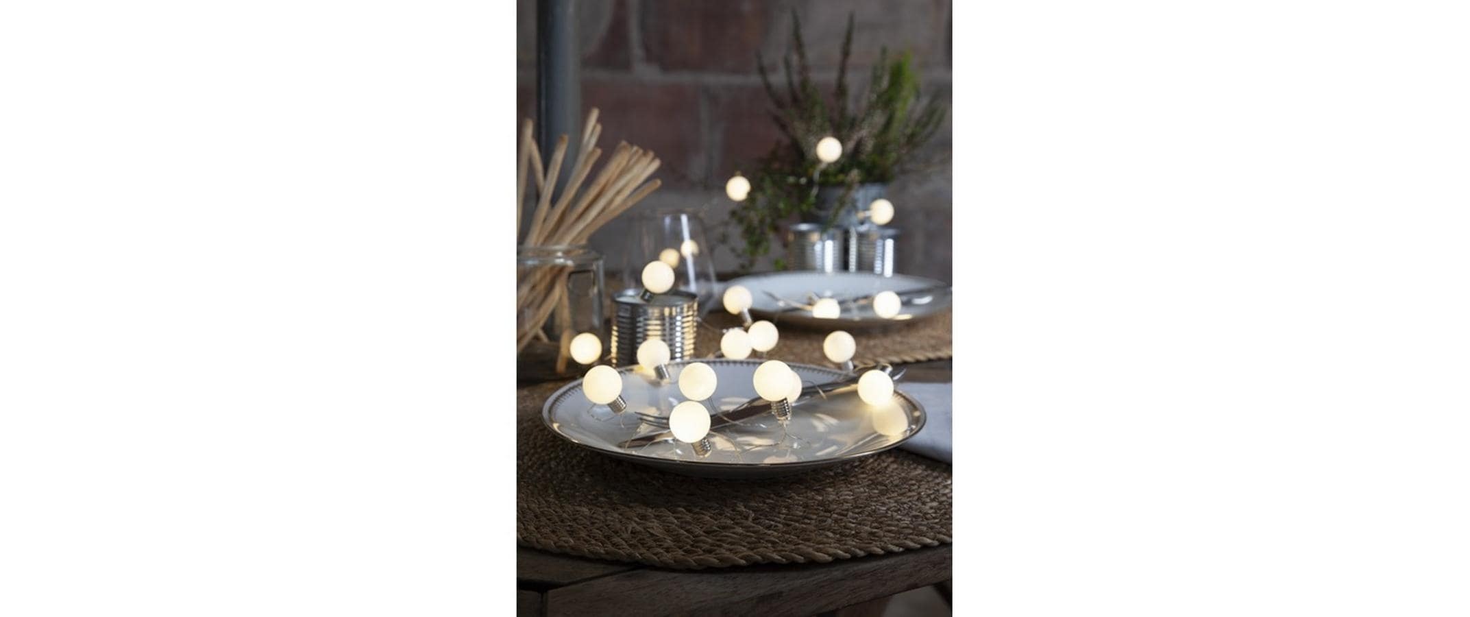   Lichterkette »Lichterkette Mini Glow Warmweiss, 20 LEDs, 300 cm«