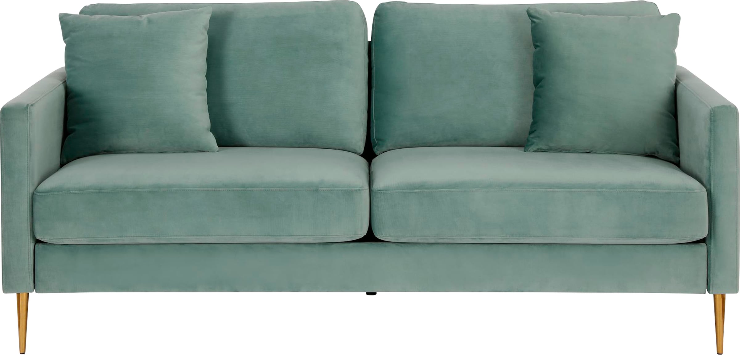 Image of CosmoLiving by Cosmopolitan 3-Sitzer "Highland" pflegeleichter Veloursbezug, Sitz und Rücken gepolstert, Sitzhöhe 46cm