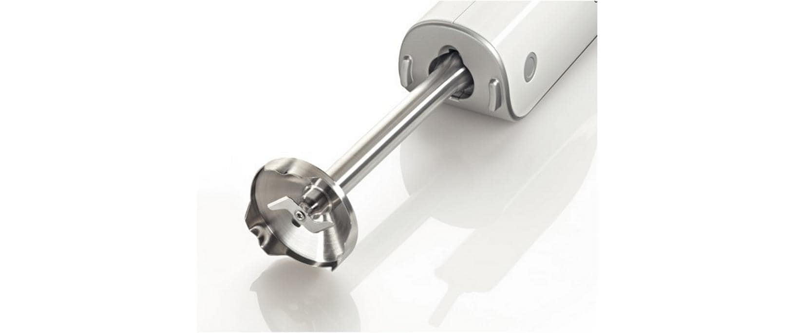 BOSCH Mixeur à main »Styline MFQ4075DE, 2x Rührbesen, Knethaken Edelst., Mixfuss, weiss« 550 W 5 Stufen, Turbotaste, Mixbecher, Made in Europe