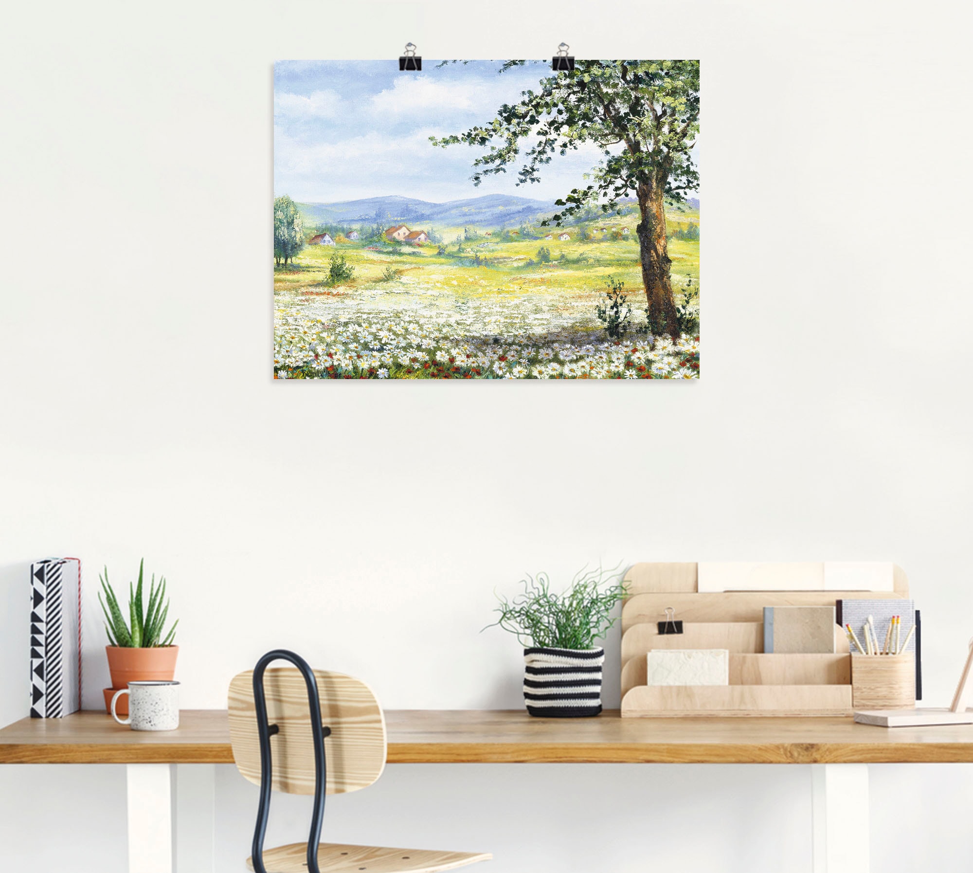 Artland Wandbild »Margeritenfeld«, Wiesen & Bäume, (1 St.), als Poster, Wandaufkleber in verschied. Grössen