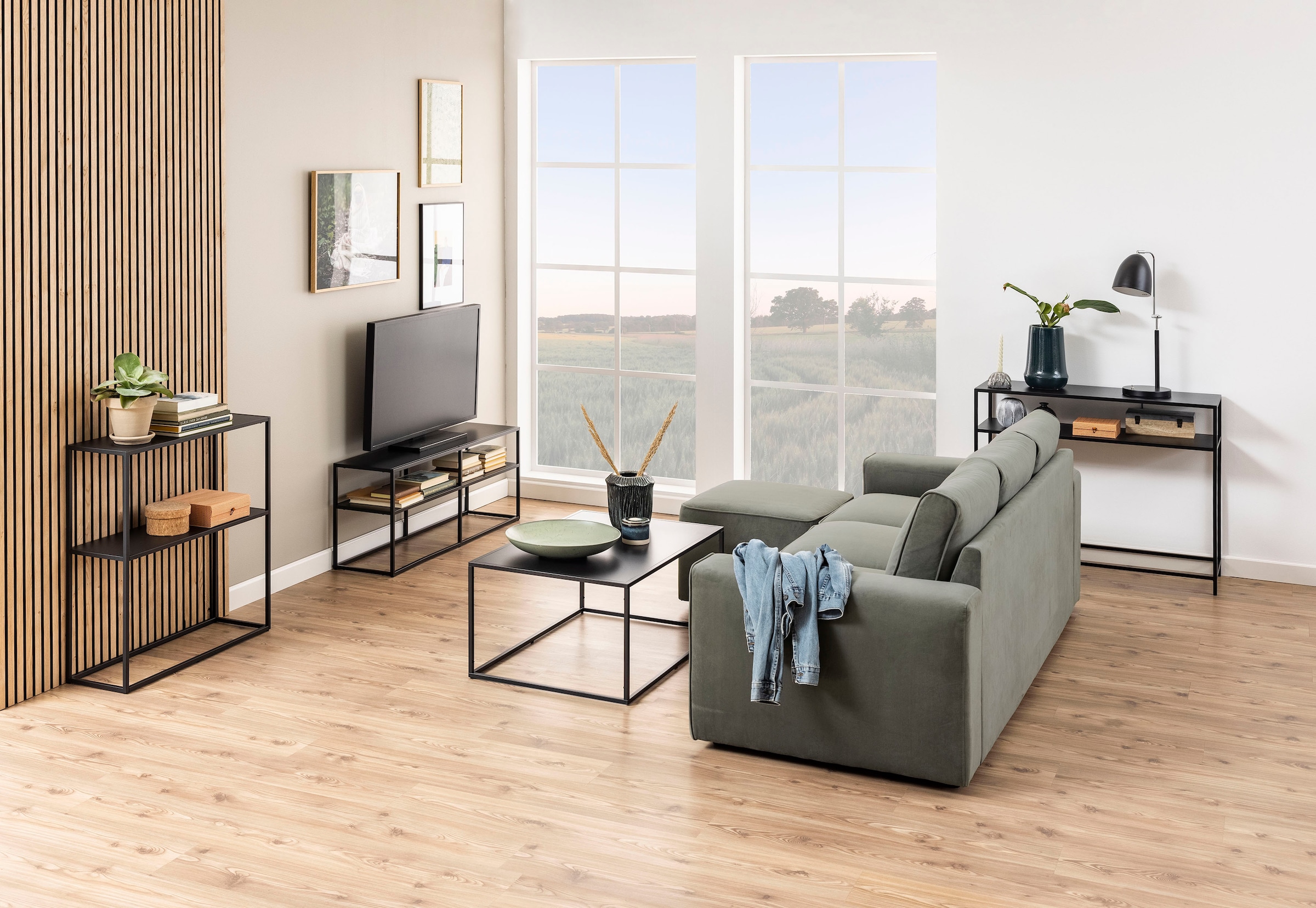 ACTONA GROUP Konsolentisch »New York« mit Metallgestell in gradliniger Optik, Höhe 79 cm, Breite 100 cm