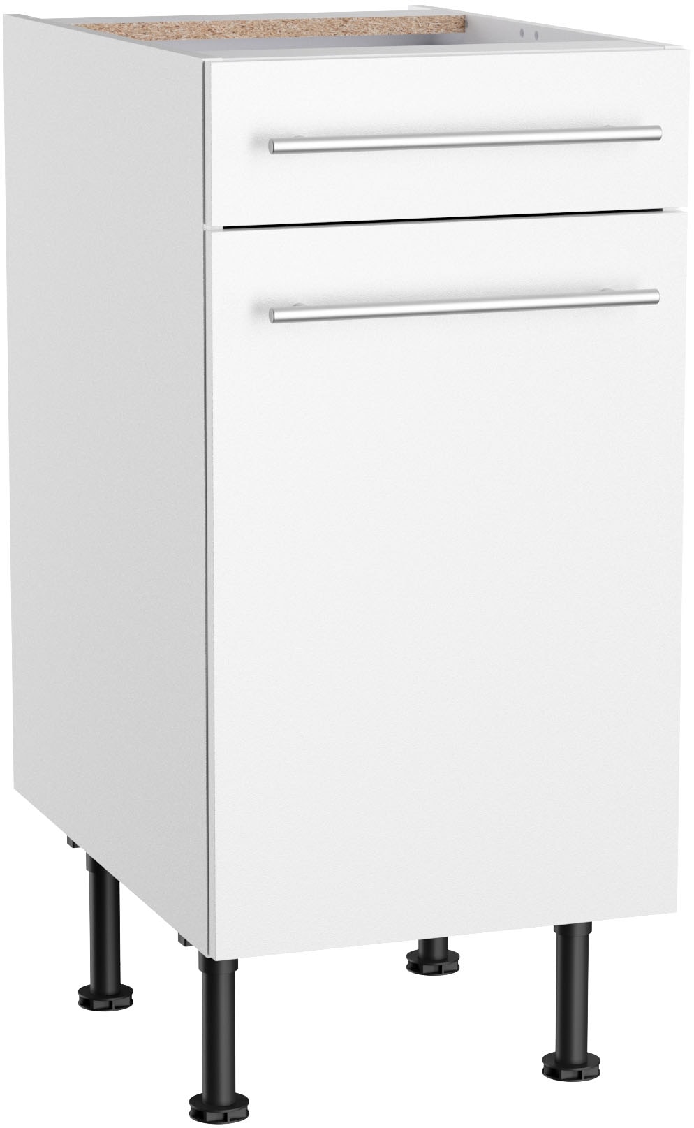 Image of KOCHSTATION Unterschrank "KS-Bern2" Breite 40 cm, 1 Tür, 1 Schubkasten, 1 Einlegeboden