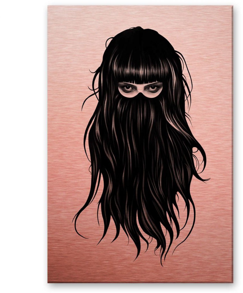 Image of Wall-Art Metallbild »Kupferoptik Metallschild It Girl«, (1 St.) bei Ackermann Versand Schweiz