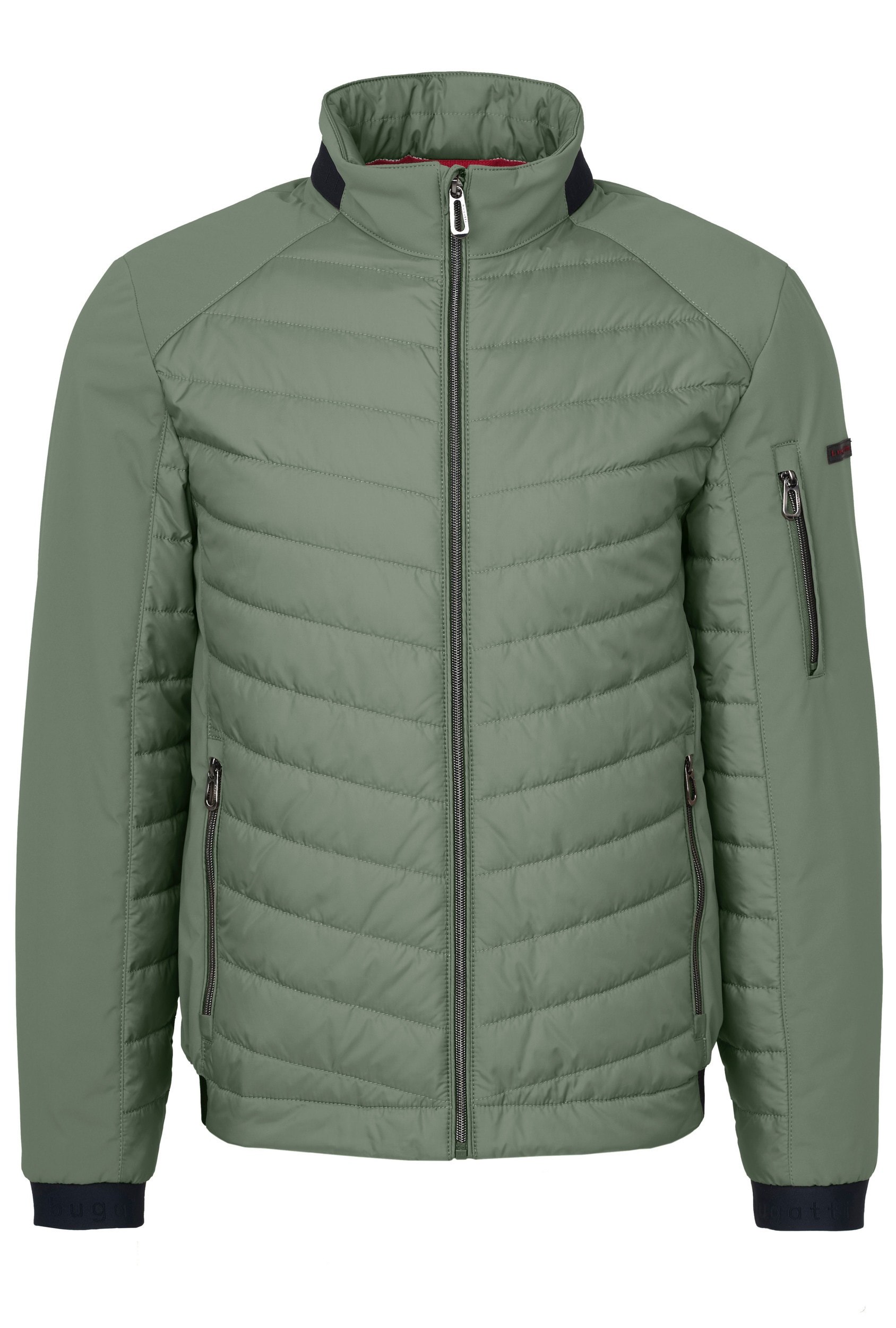 Image of bugatti Blouson ohne Kapuze im Materialmix