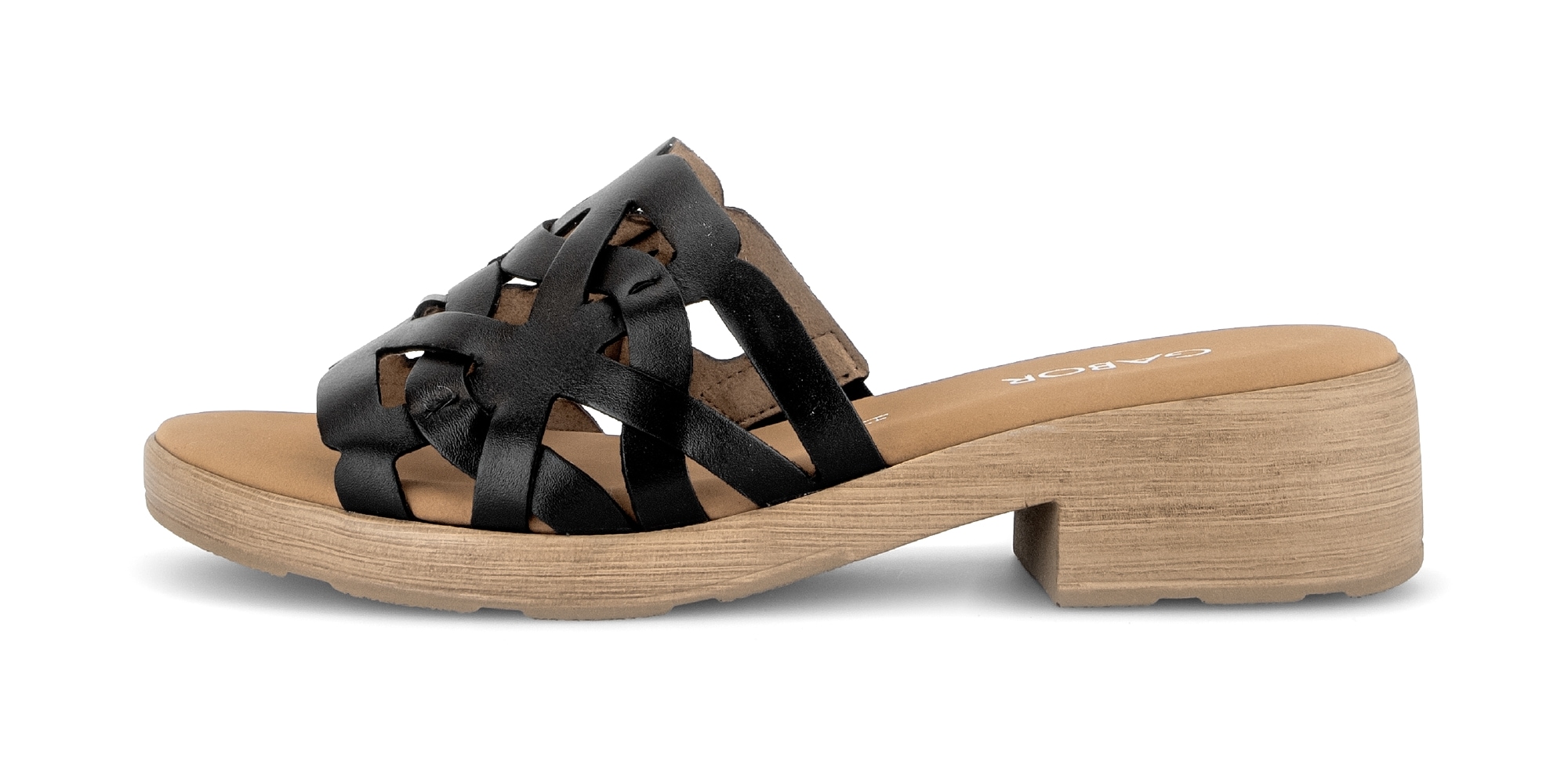 Gabor Pantolette »Pisa«  Blockabsatz, Sommerschuh in Komfortweite H (= sehr weit)