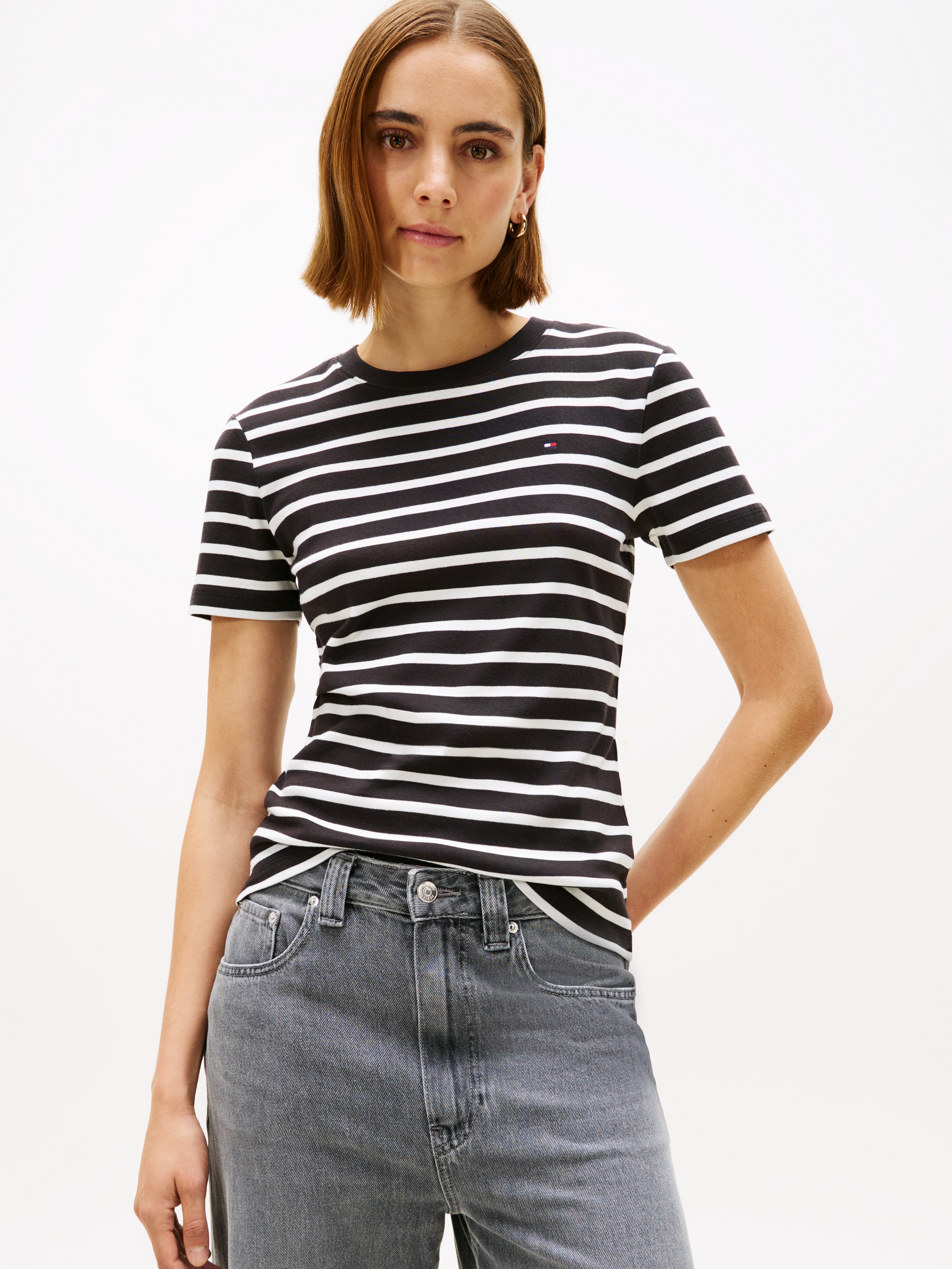Tommy Hilfiger T-Shirt »SLIM CODY C-NK SS« Baumwolle, slim fit