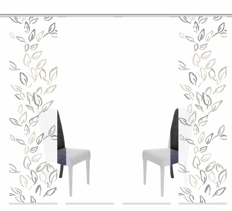 Image of HOME WOHNIDEEN Schiebegardine »FRONDE«, (4 St.), HxB: 245x60, inkl. Befestigungszubehör bei Ackermann Versand Schweiz