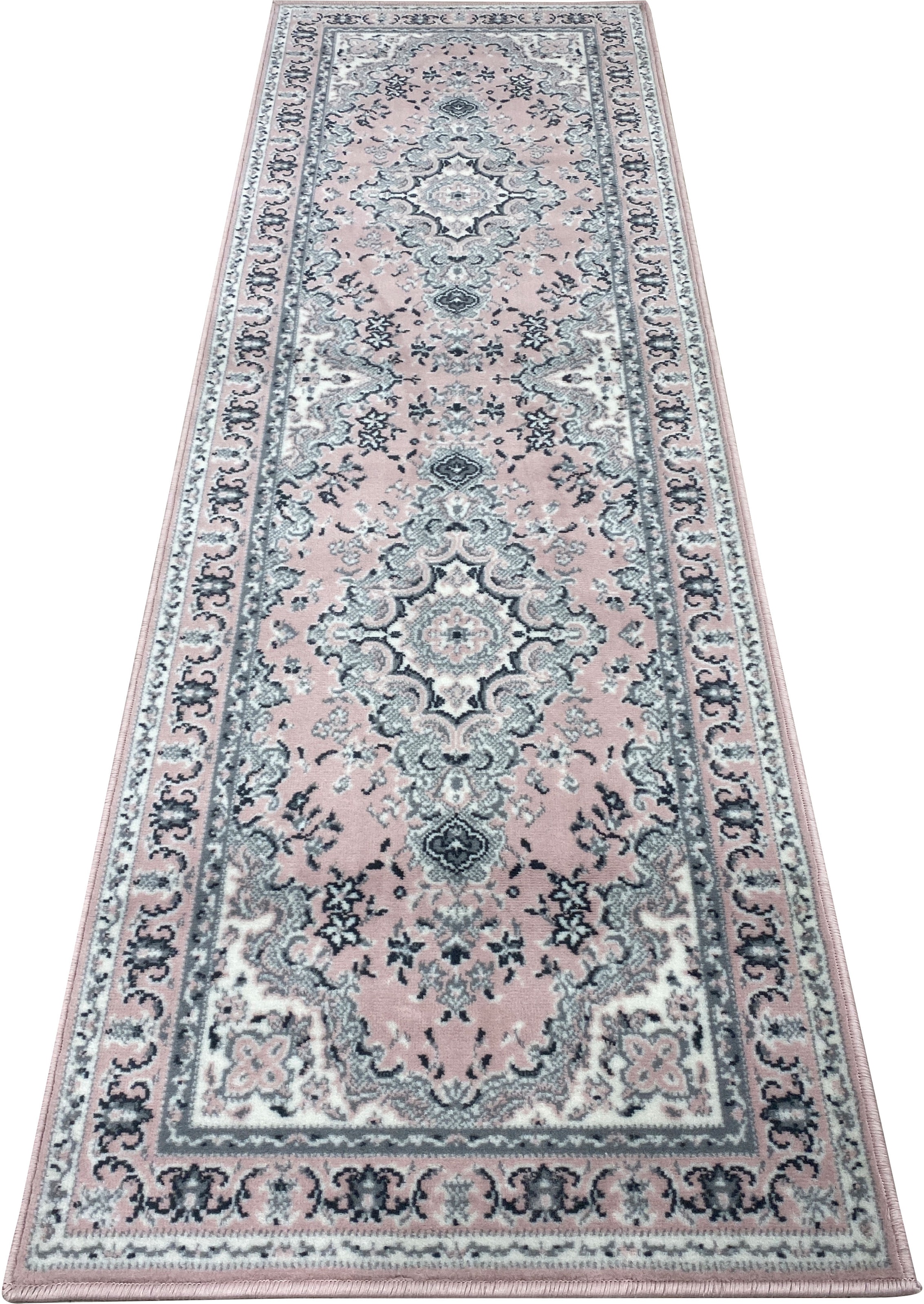 my home Läufer »Oriental, Made in Belgium«, rechteckig, 7 mm Höhe, Läufer, Brücke, Kurzflor, Orient-Optik, mit Bordüre, gewebt