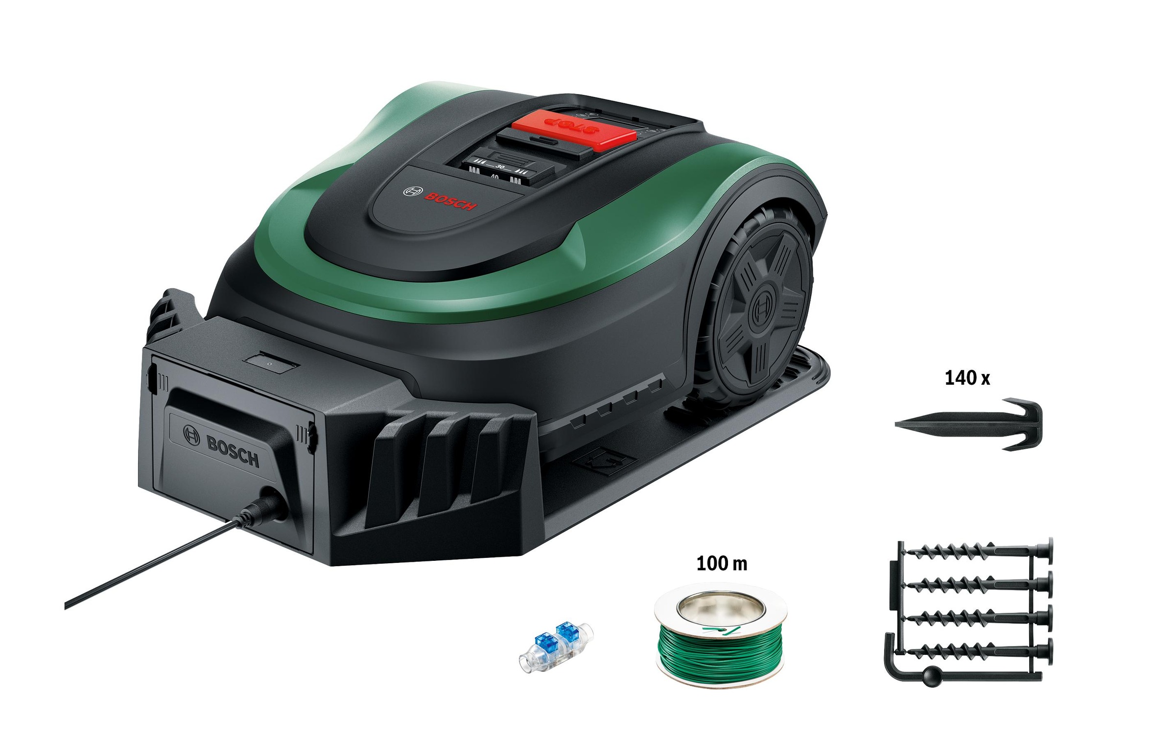 BOSCH Rasenmähroboter »Indego XS 300 300«, Diebstahlsicherung, Schnitthöheneinstellung