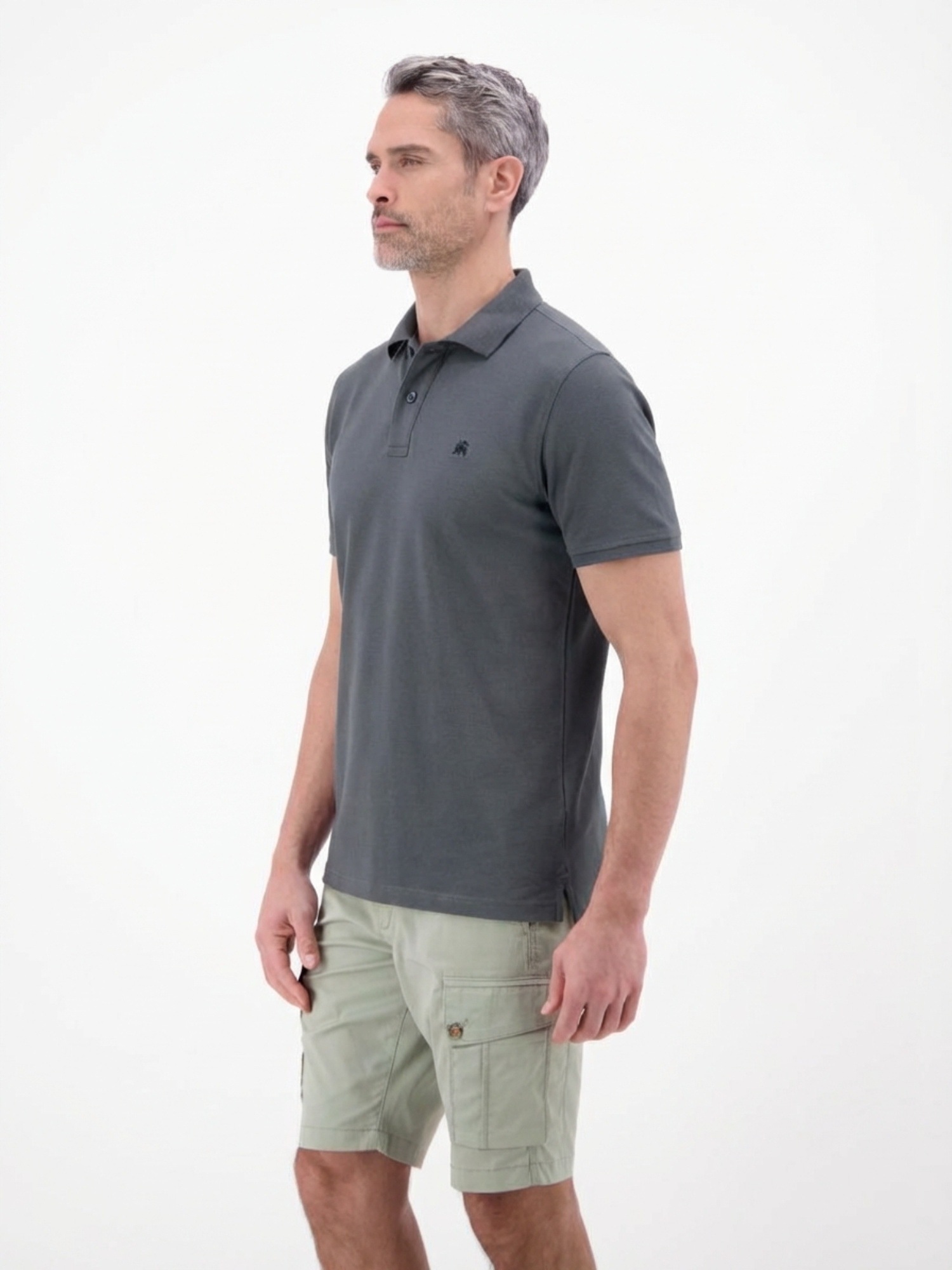 LERROS Polo »Poloshirt, COOL & DRY und Logo-Stitch« Trocknet schnell, angenehm kühl, pflegeleicht, kurzarm, einfarbig