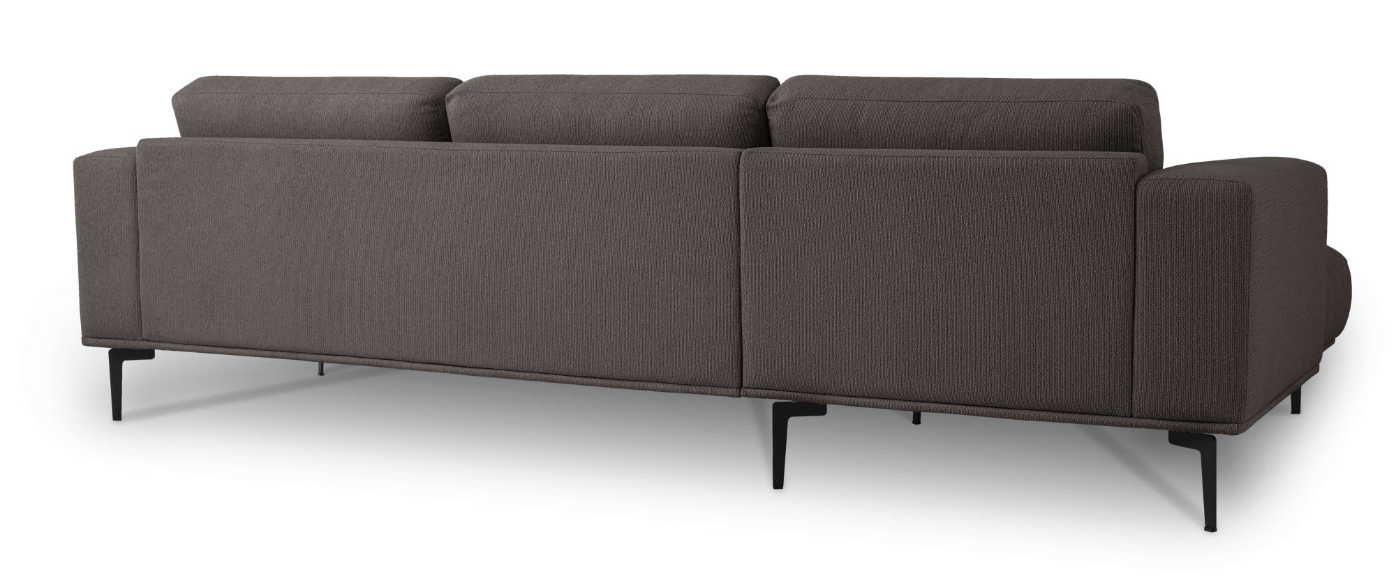 GOODproduct Ecksofa »Lillith, 289 cm, L-Form, gemütlicher Sitzkomfort« Eckcouch mit runder Recamiere links/rechts , Strukturstoff