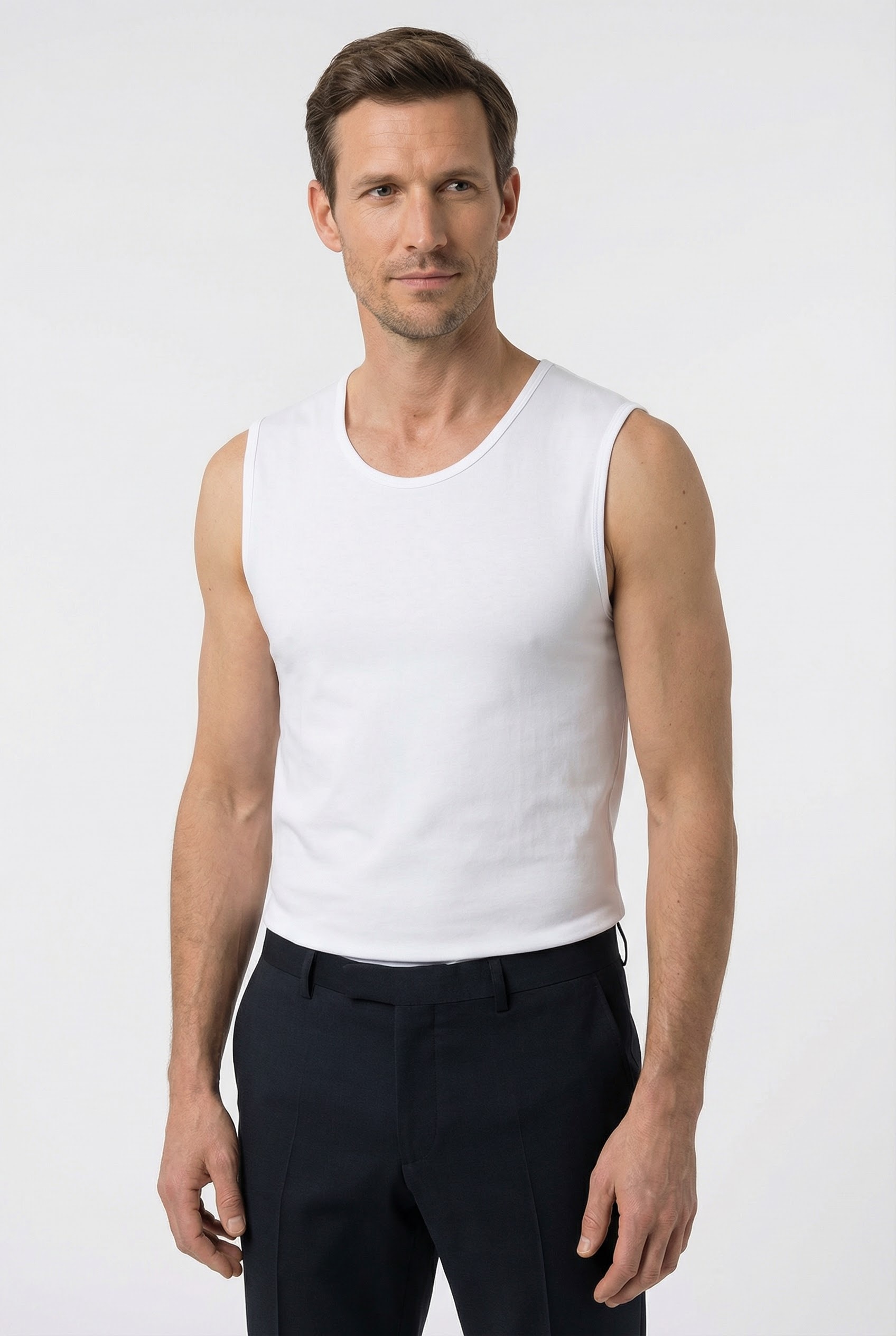 OLYMP T-Shirt »Casual« Rundhalsausschnitt, Ideal zum Unterziehen