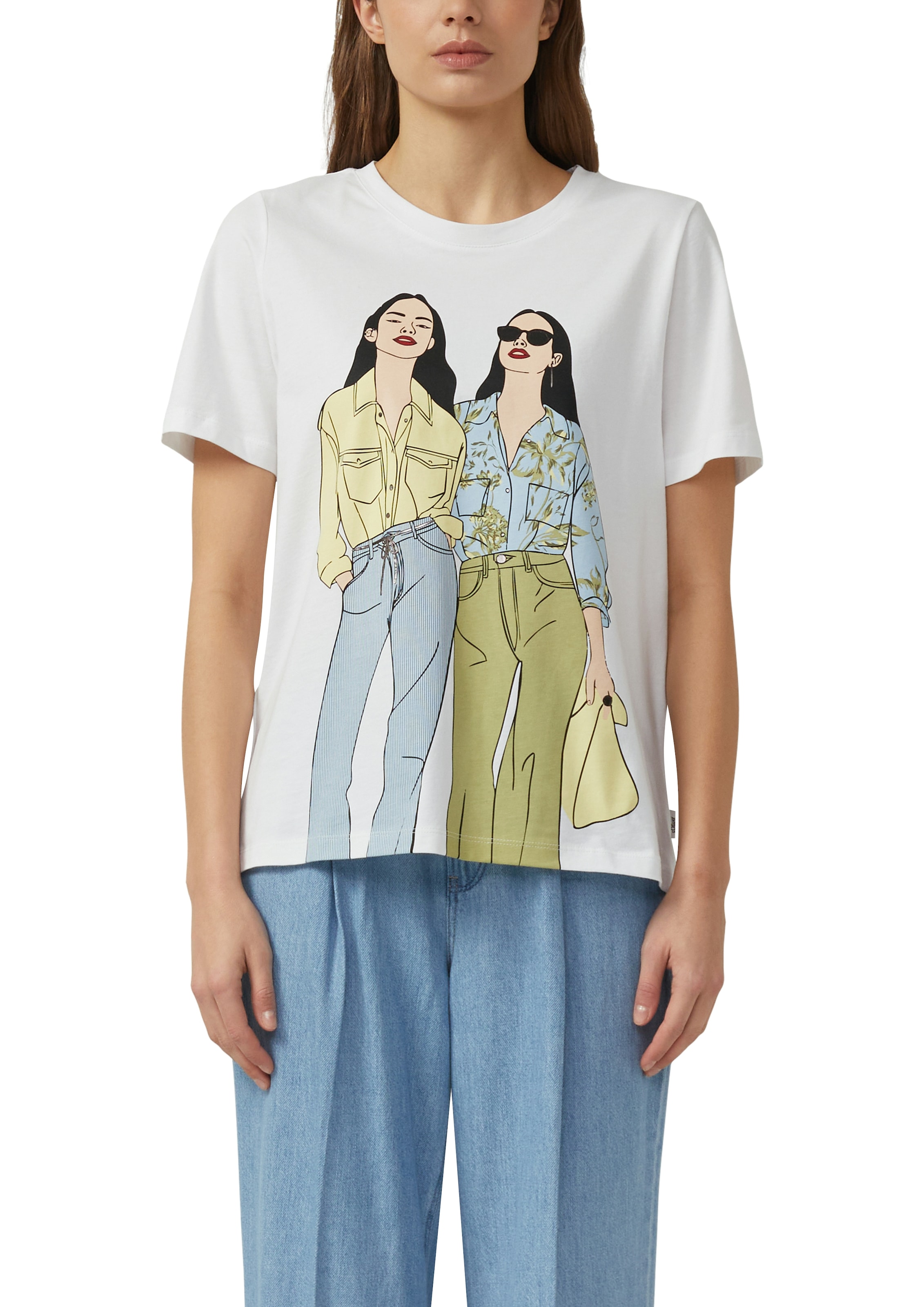 Image of s.Oliver Kurzarmshirt mit grossem Frontprint