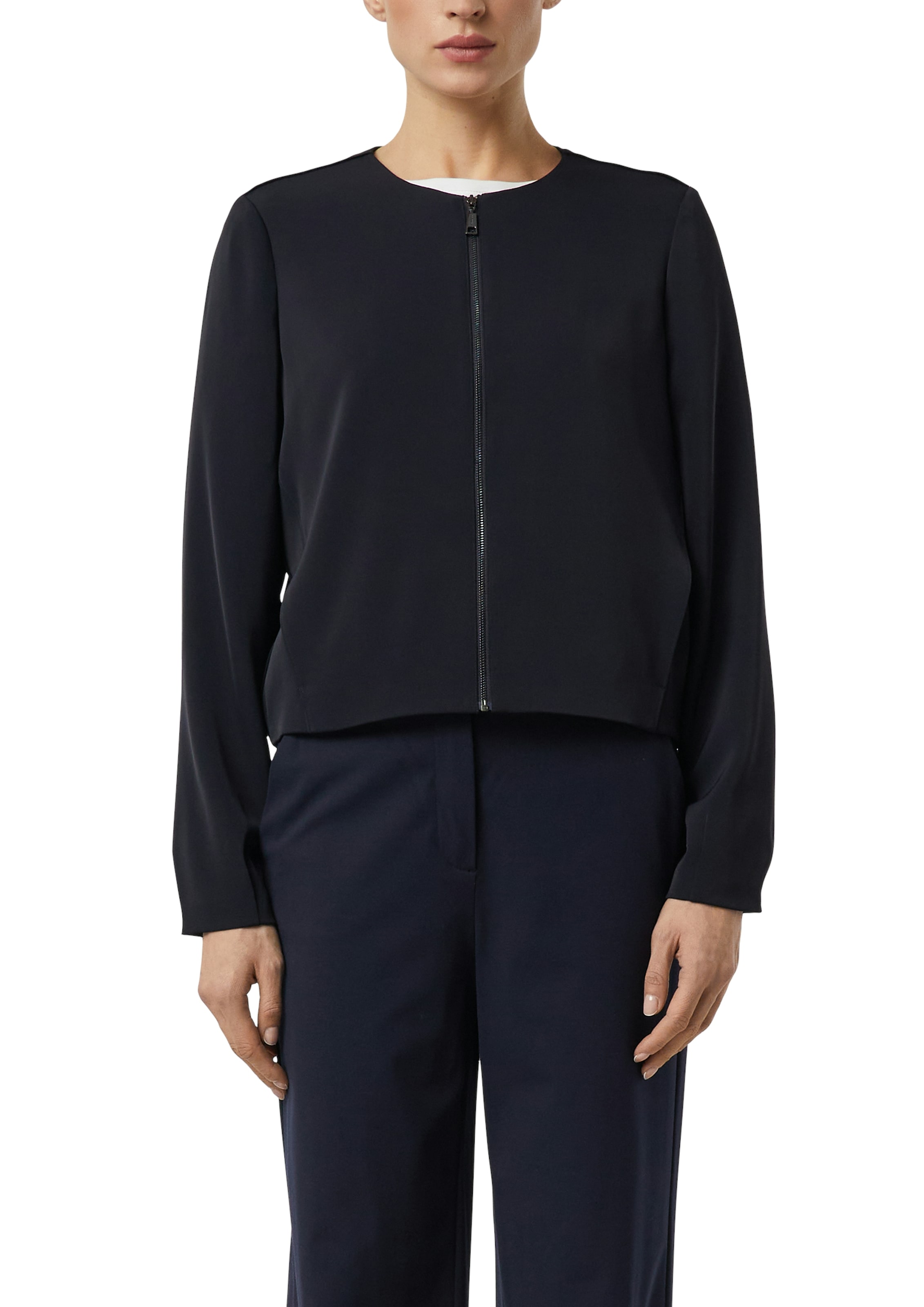 Comma Blazer boléro kurz, mit Reissverschluss