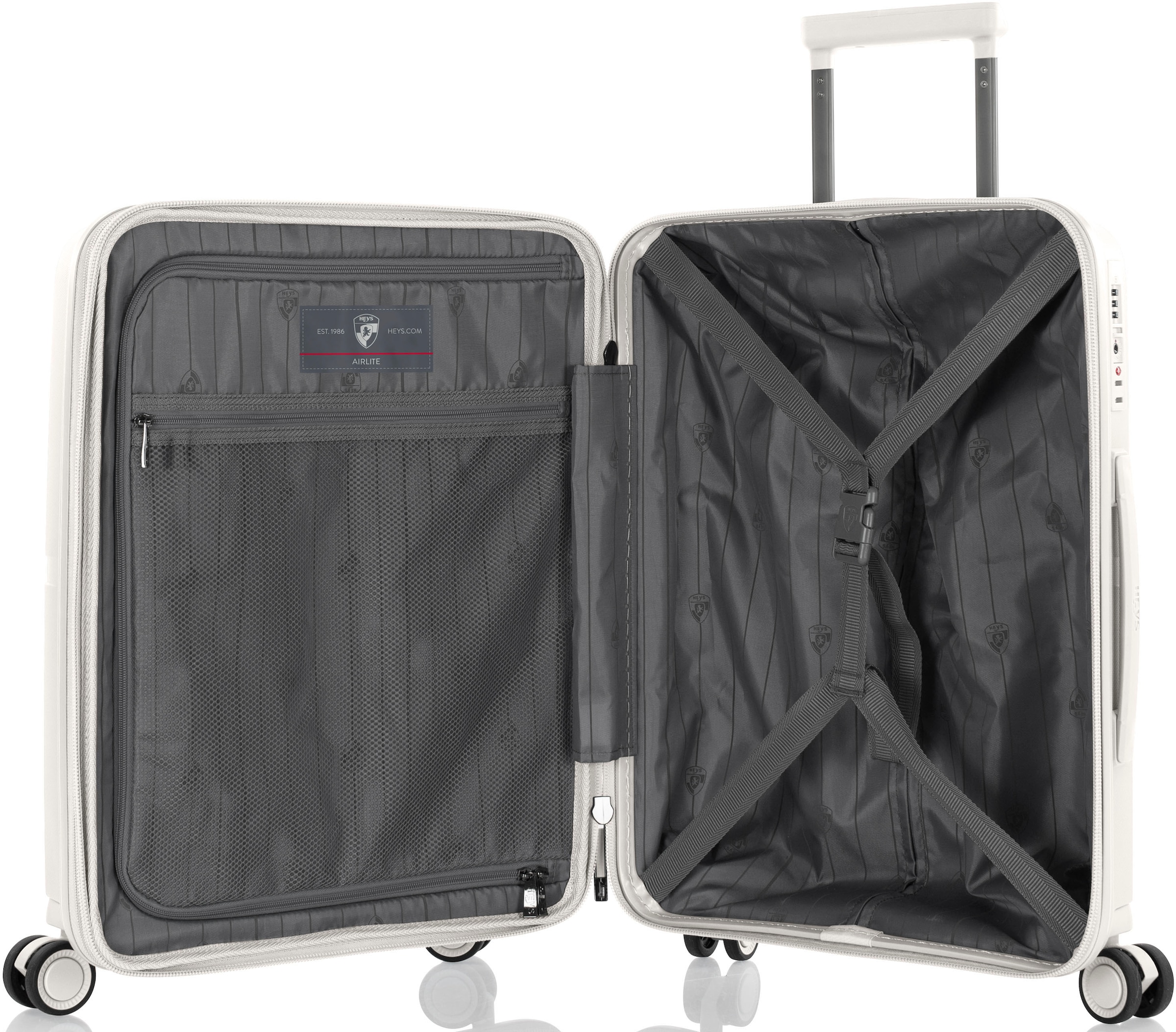 Heys Hartschalen-Trolley »AirLite, verschiedene Grössen und Farben«, 4 Rollen, Heys x Joachim Llambi Hartschalen-Koffer TSA Schloss