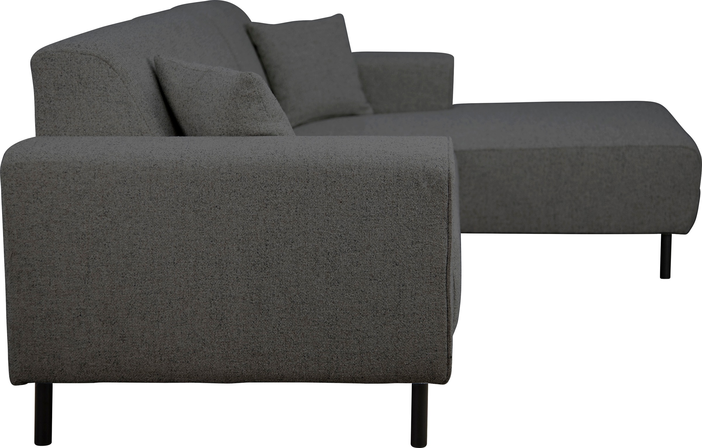Home affaire Ecksofa »ARROS L-Form mit Wellenunterfederung, Masse B/T/H: 235/163/81 cm«, incl. Zierkissen, mit Recamiere rechts/links bestellbar, auch in Cord