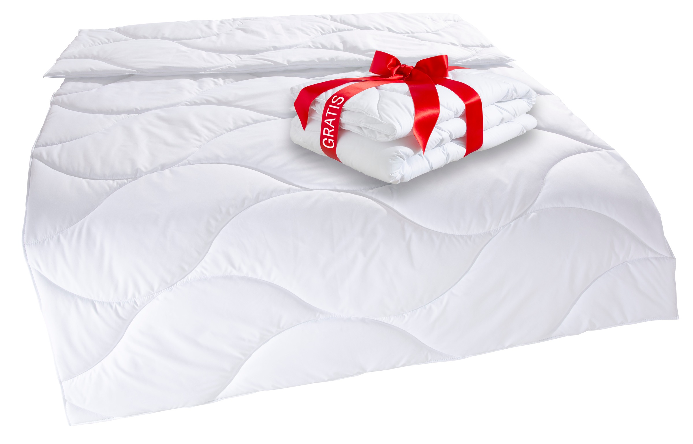OTTO home Microfaserbettdecke "Caelan, kaufe eine Decke - erhalte die Leichtbettdecke gratis dazu" leicht Füllung 100% Polyester 1 Stk. tlg. Bettdecke 135x200 cm und 155x220 cm, Sommer, Winter