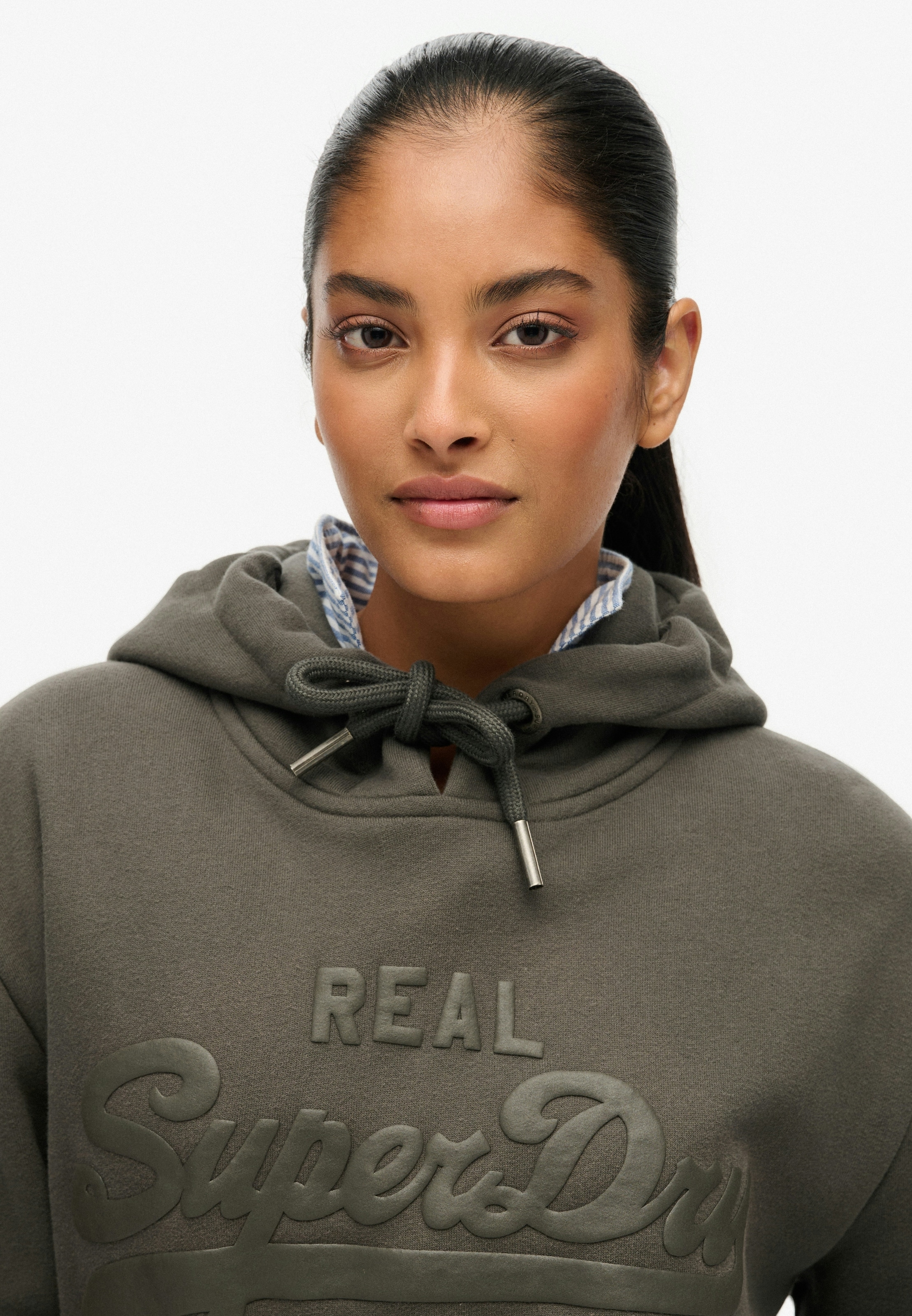 Superdry Kapuzensweatshirt »VL TONAL HOOD«, Baumwollmischung, angeraute Sweatware
