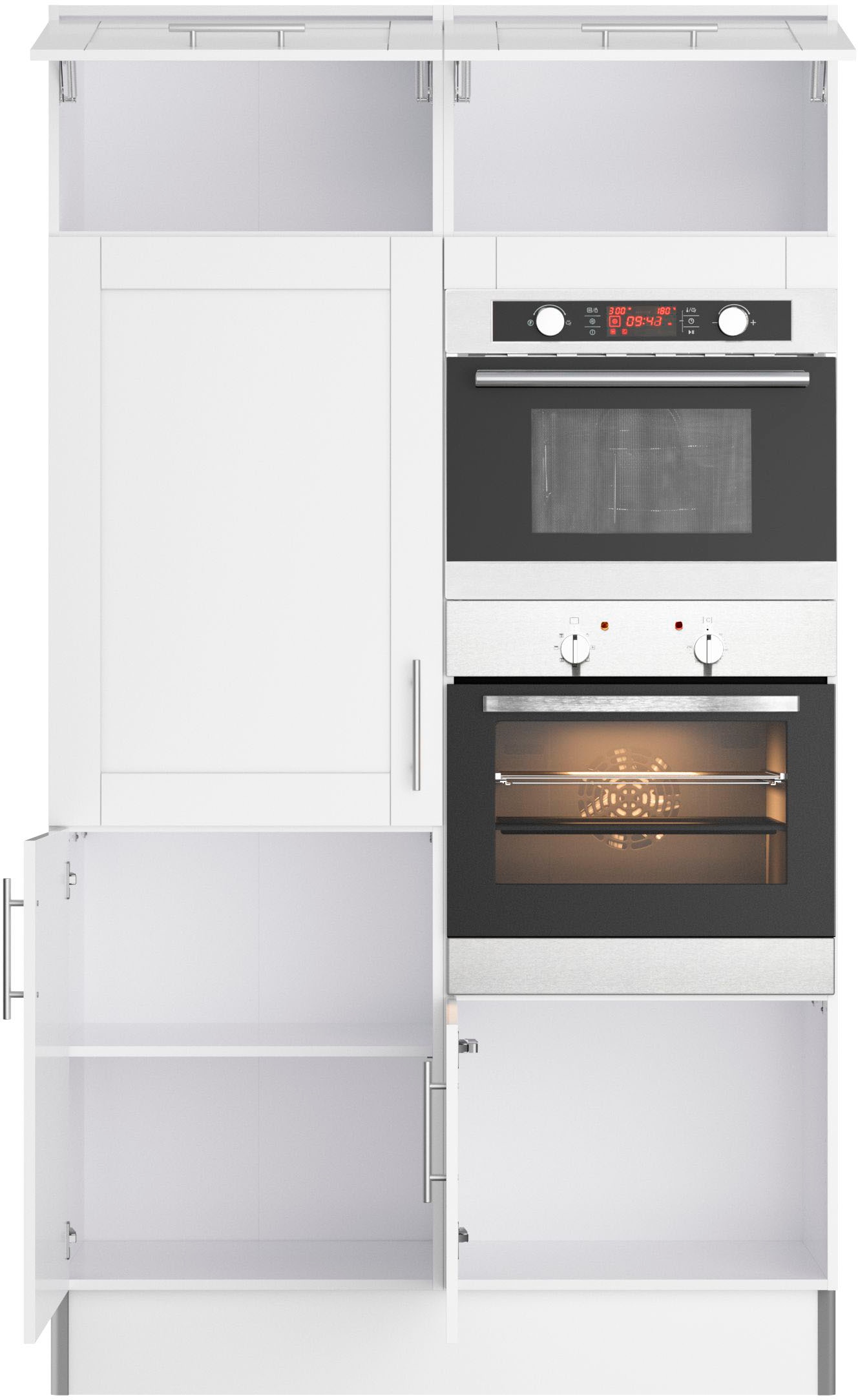 KOCHSTATION Küche »KS-Ahus, Hochschrankmodul«, Breite 120 cm,wahlweise mit E-Geräten,Soft-Close-Funktion