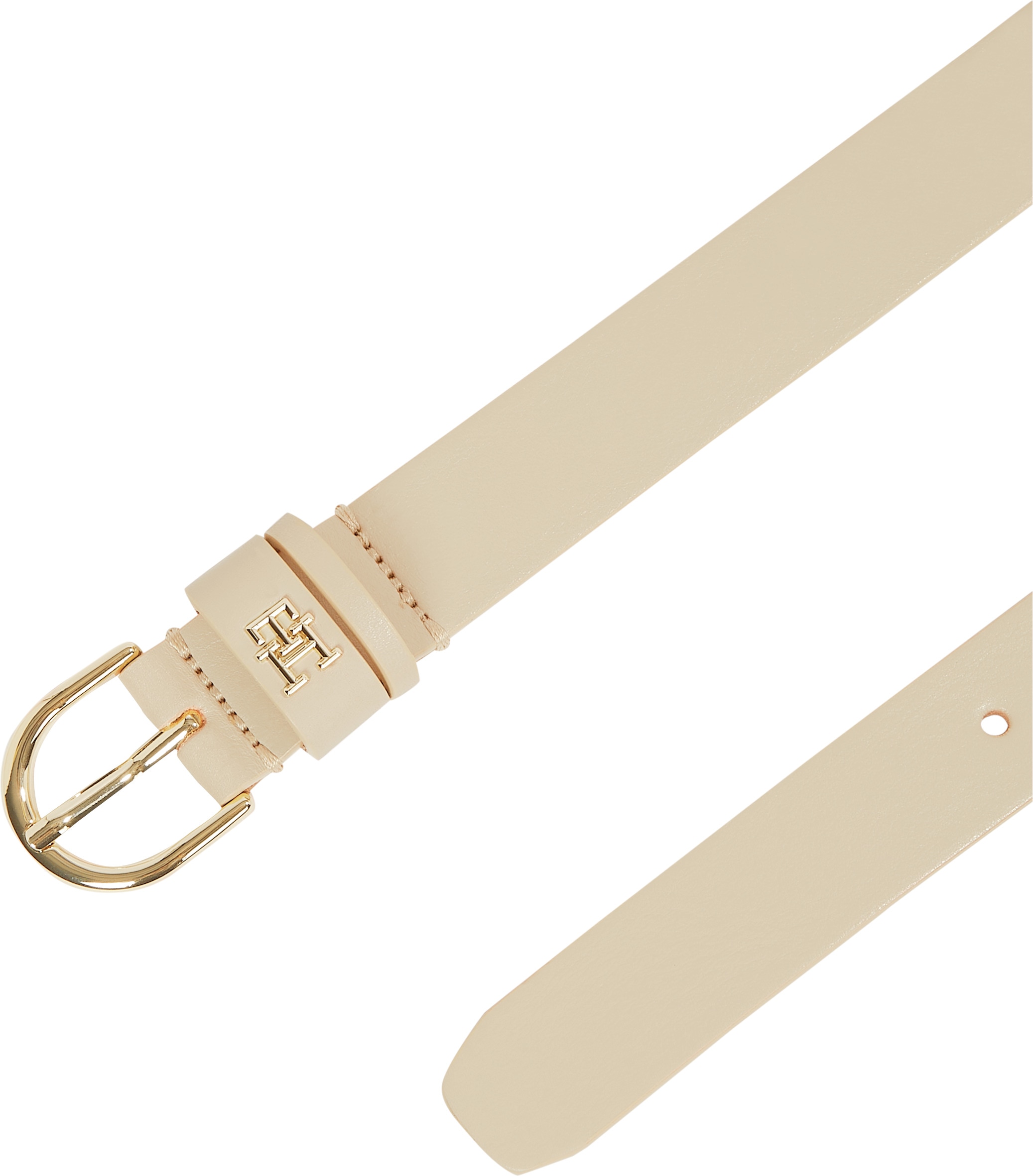 Tommy Hilfiger Ledergürtel »ESSENTIAL EFFORTLESS 2.5«, Logoemblem, weiche Haptik, ovale Einfachdornschliesse