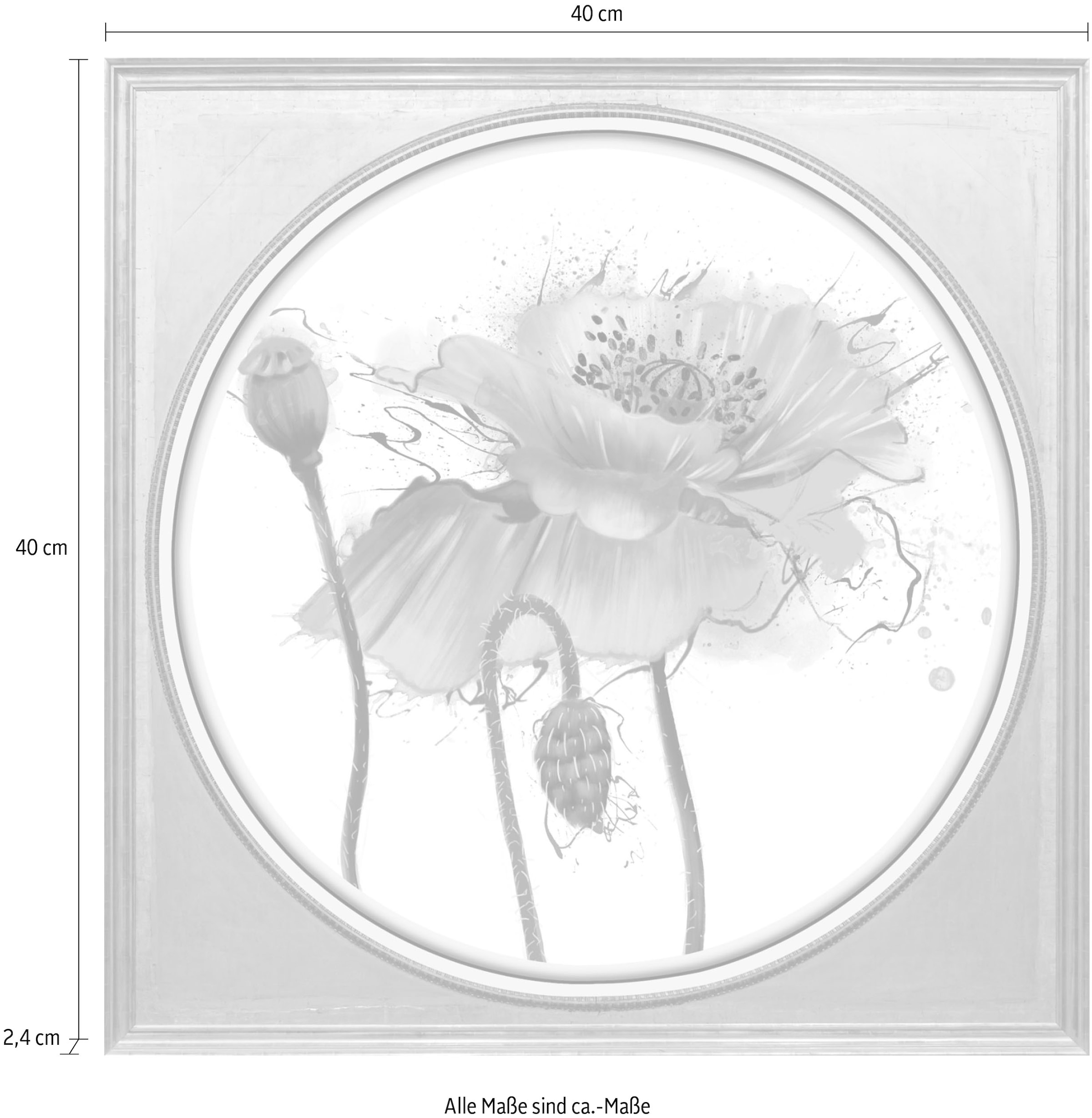 queence Acrylglasbild »Blumen«, Blumen-Blumenbilder-Kunst-Pflanzen-Pflanzenbilder-Gemälde, Fine Art-Print in Galeriequalität