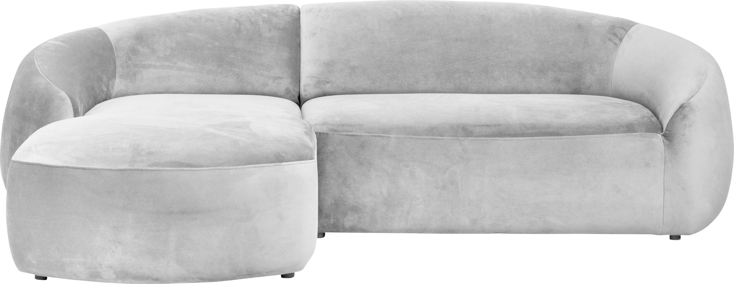 LeGer Home by Lena Gercke Ecksofa »YANI, L-Form, Designersofa, organische Form, Masse B/T/H: 255/170/81 cm«, mit Wellenunterfederung, auch in Bouclé, Recamiere rechts/links