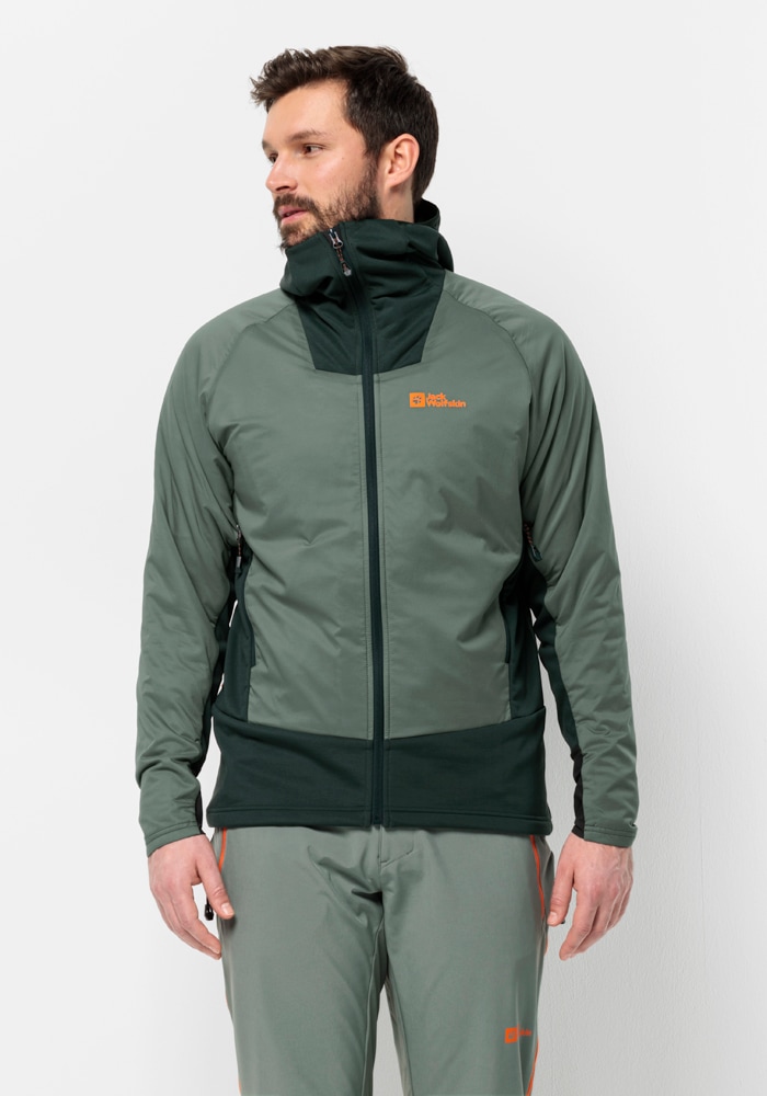 Jack Wolfskin Funktionsjacke »ALPSPITZE INS HYBRID M«, mit Kapuze