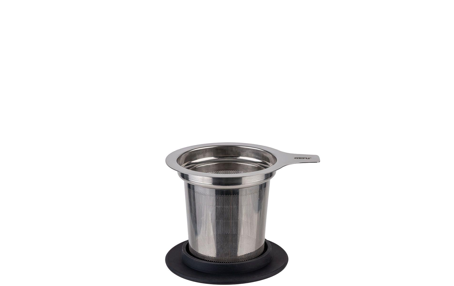 GEFU Teeglas »GEFU Tee-Set Mira 235 ml, Transparent/Schwarz/Silber«