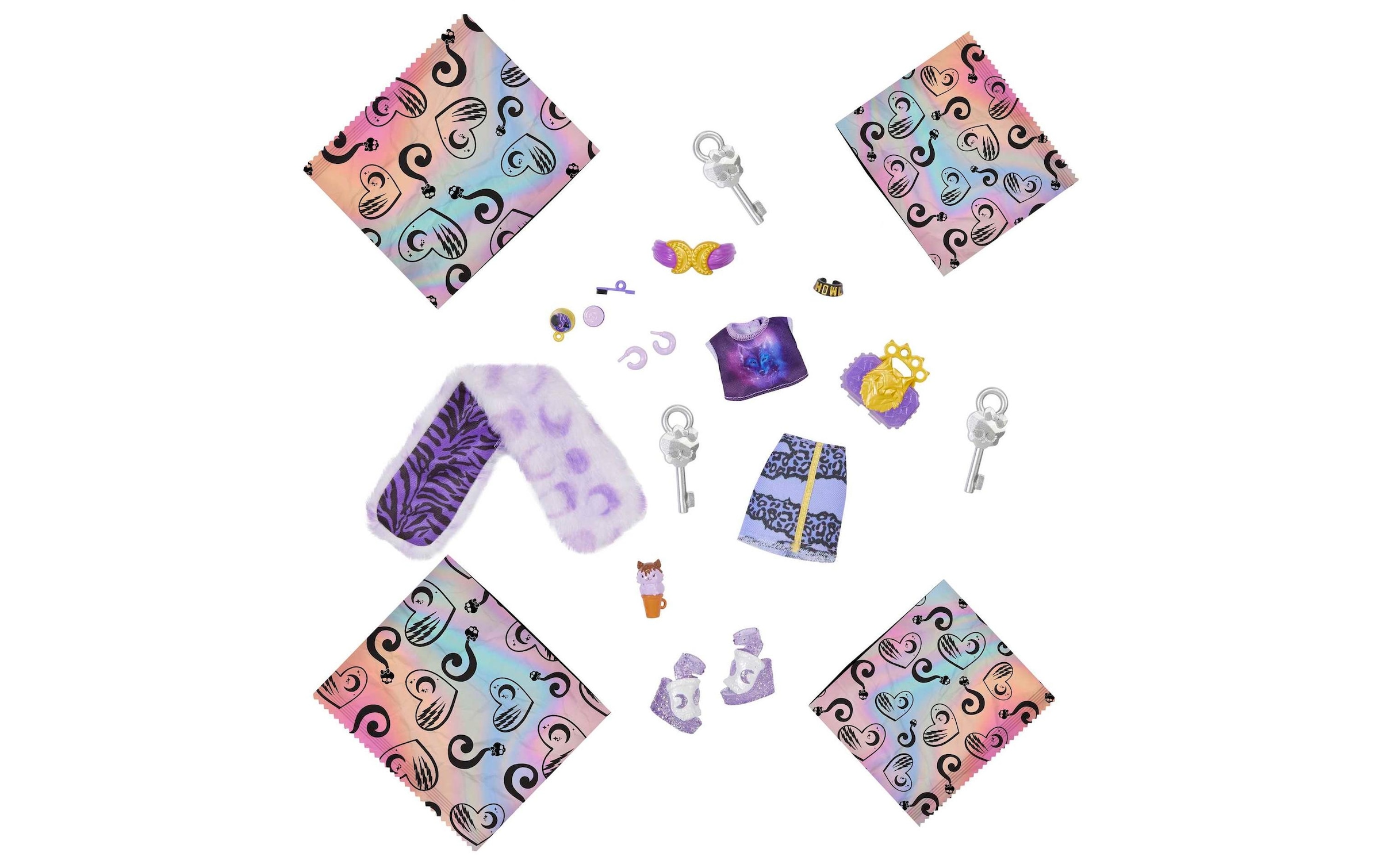 MonsterHigh™ Anziehpuppe »Monster High Verborgene Schätze Clawdeen«
