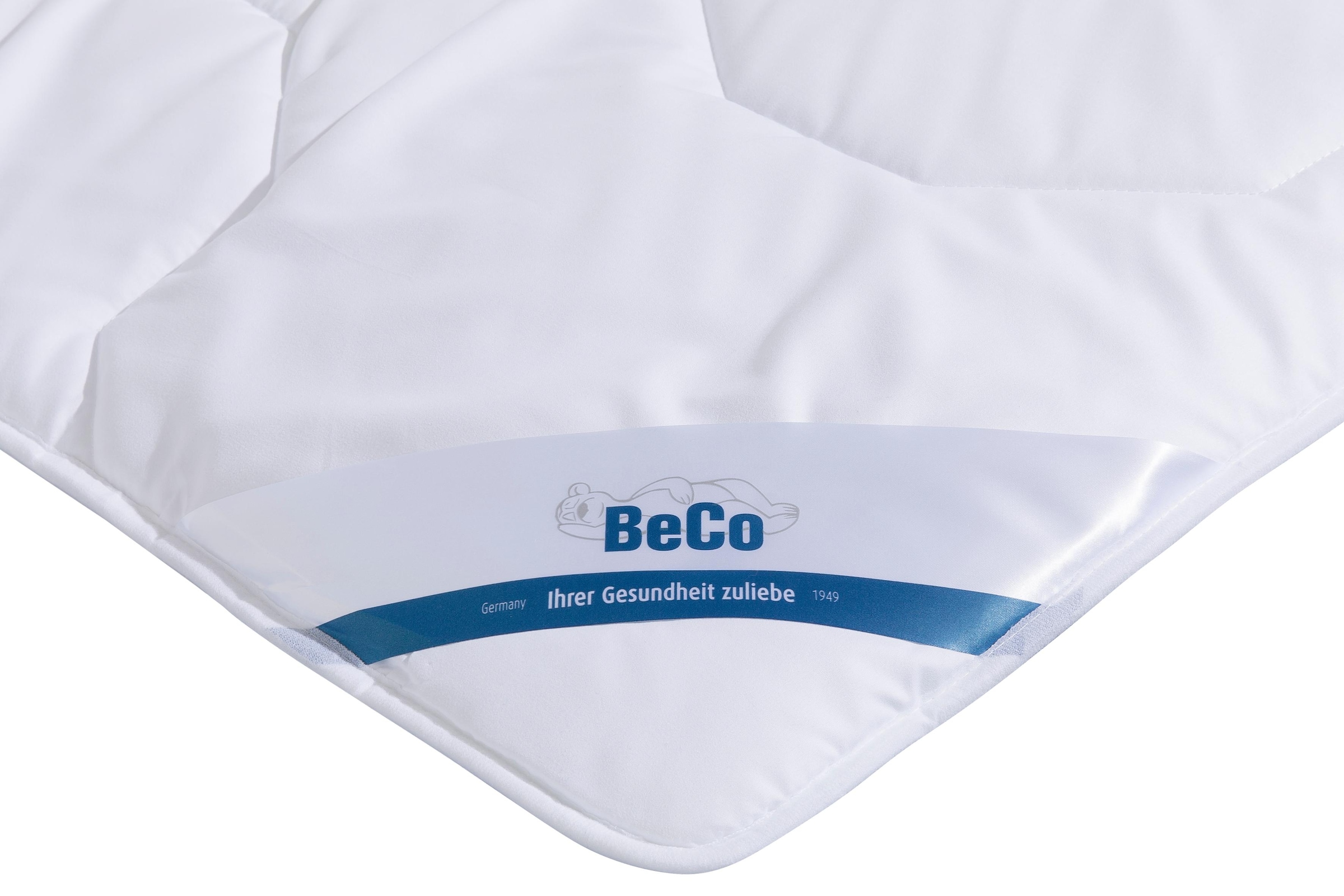 Beco Kunstfaserbettdecke »Antibac«, warm, Füllung 100% Polyester, Bezug Microfaser, (1 St.), Ideal für Hausstauballergiker und Personen mit hohen Hygieneansprüchen