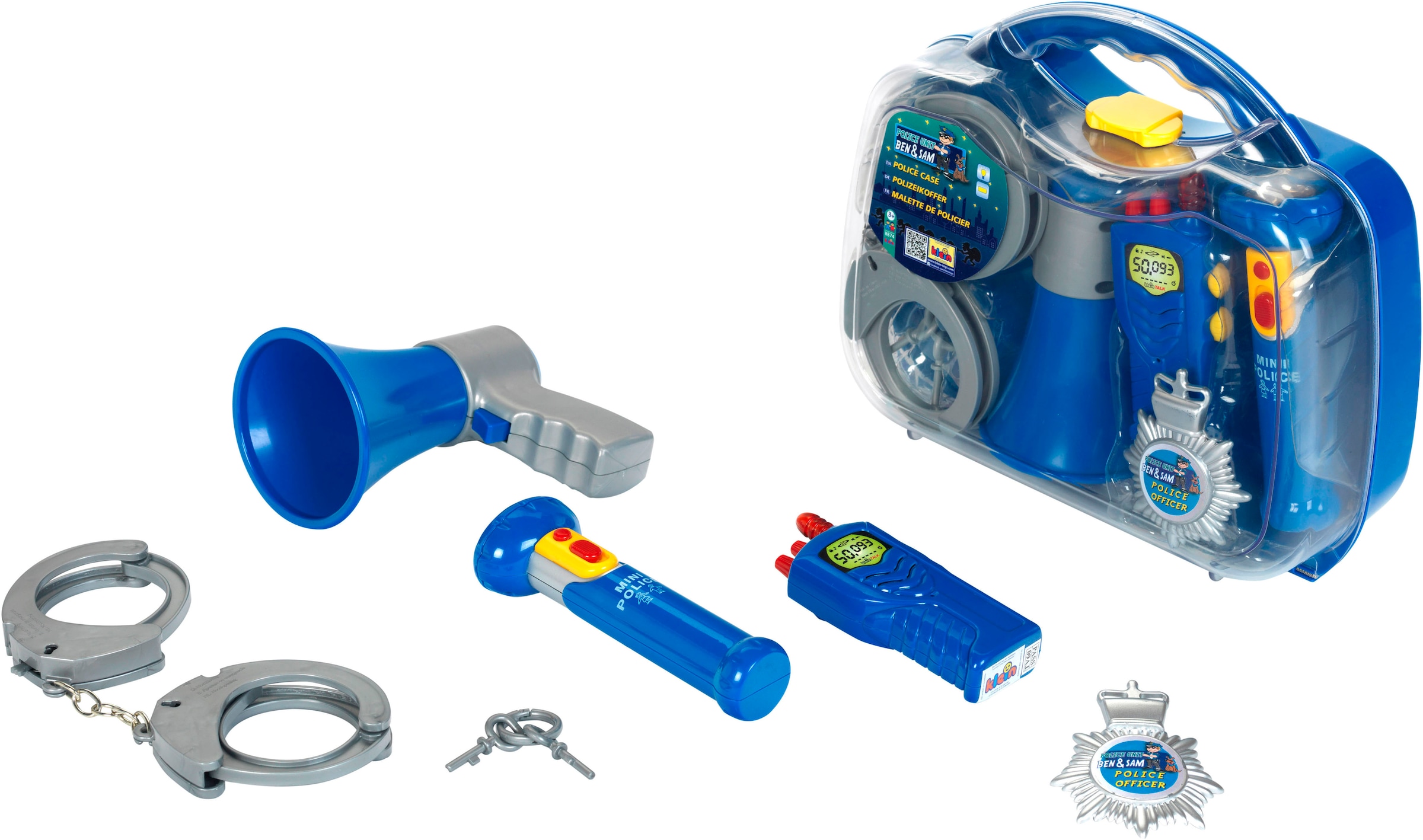 Image of Klein Spielzeug-Polizei Einsatzset "Polizeikoffer"