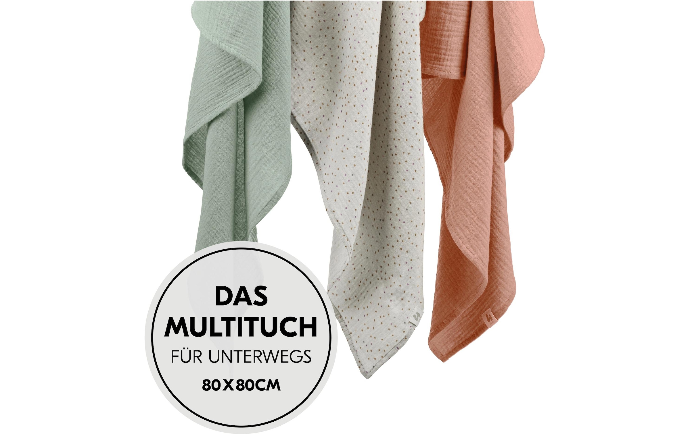 Hauck Doudou »Cuddle N Clean 3Set Sage-Beige-Dots-Cork« 3 tlg.