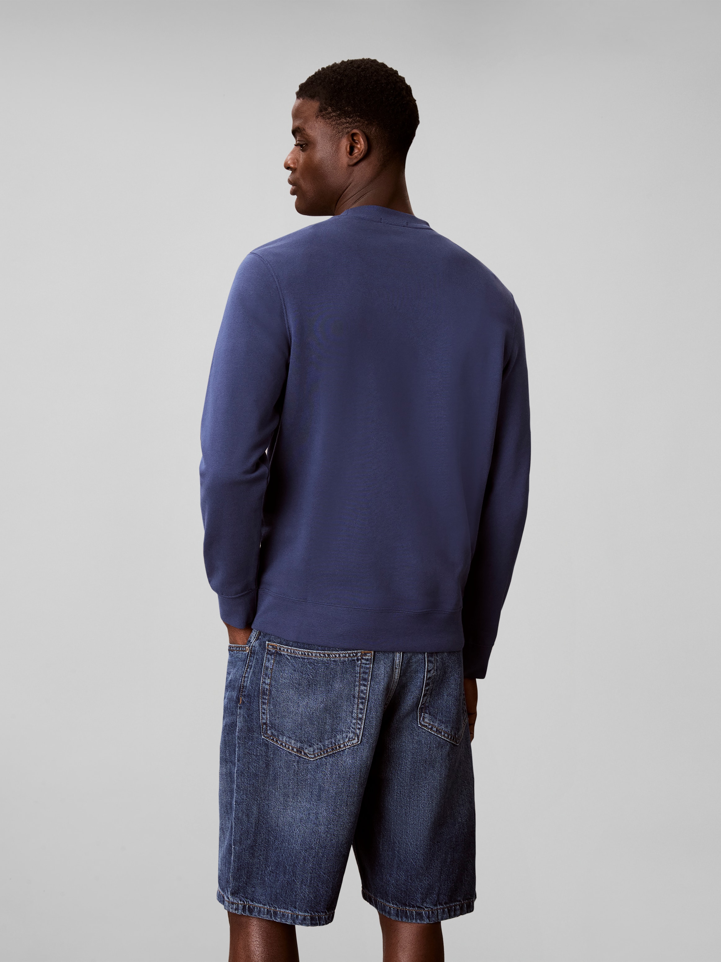 Calvin Klein Jeans Sweat-shirt , Rundhalsausschnitt, Brustdruck, reine Baumwolle
