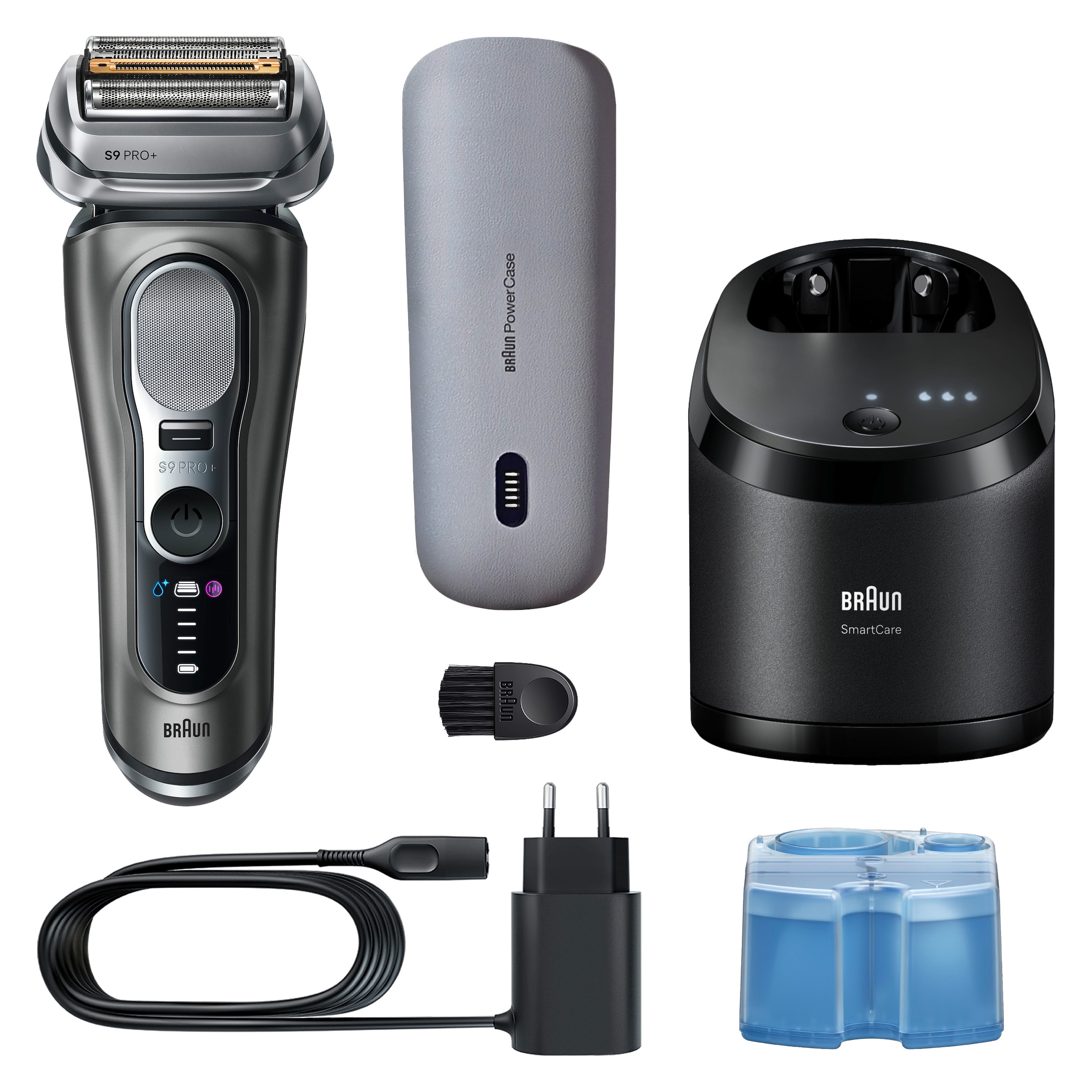 Braun Elektrorasierer »Series 9 9675cc« Smart Care Center integrierter Präzisionstrimmer 5+1 ultradünne Präzisionsklingen, Ladeetui, 6-in-1 SmartCare Center
