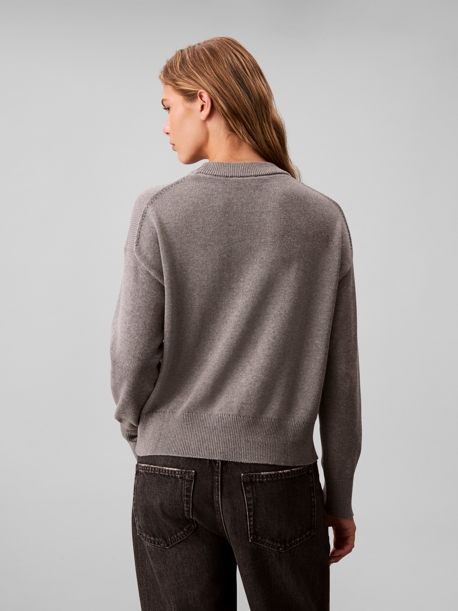Calvin Klein Jeans Pull en tricot »Cotton Graphic Pullover« Mit Rundhalsausschnitt