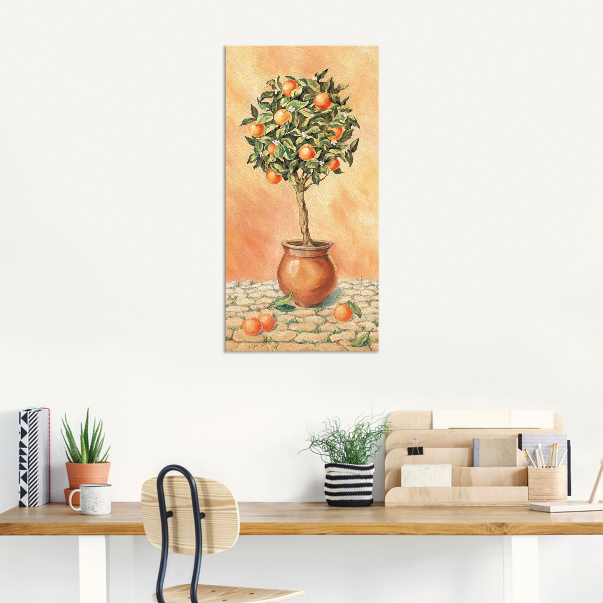 Artland Wandbild »Orangenbaum I«, Pflanzen, (1 St.), als Alubild, Outdoorbild, Leinwandbild, Wandaufkleber, versch. Grössen