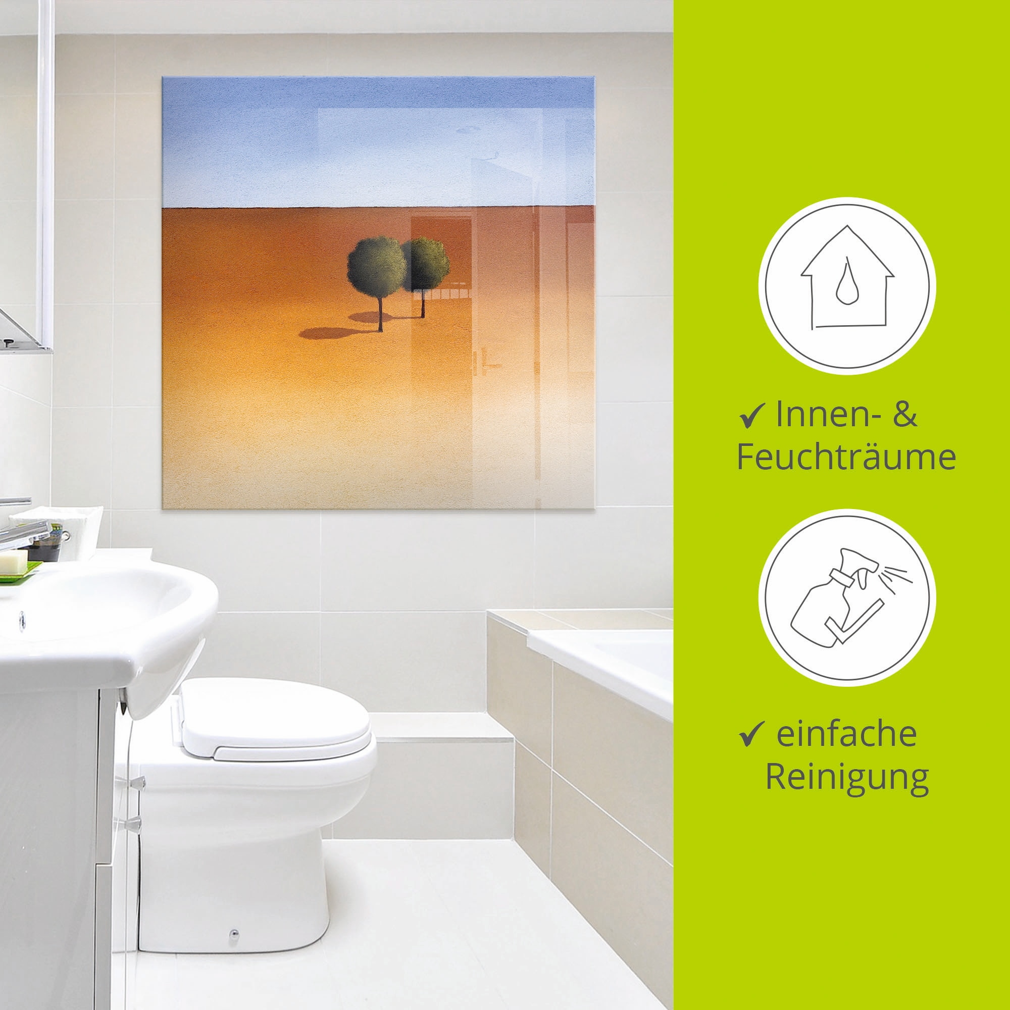 Artland Glasbild »Bäume«, Bäume, (1 St.), in verschiedenen Grössen