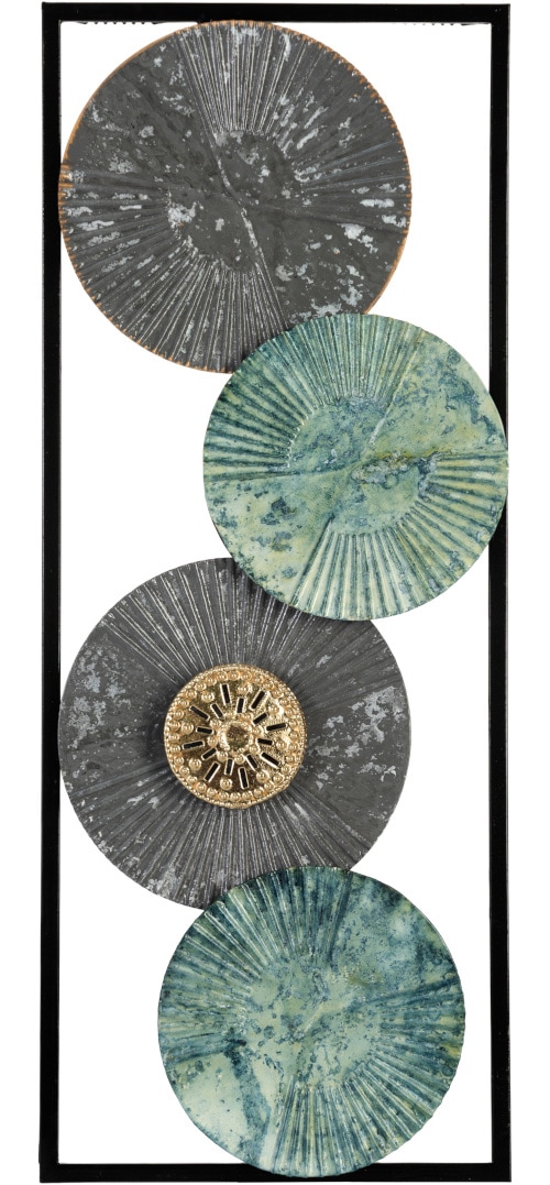 Bönninghoff Metallbild »ABSTRAKT – ORNAMENTE 20x50 cm – Deko modern« Abstrakt | Formen | Gegenstandslos Wanddekoration