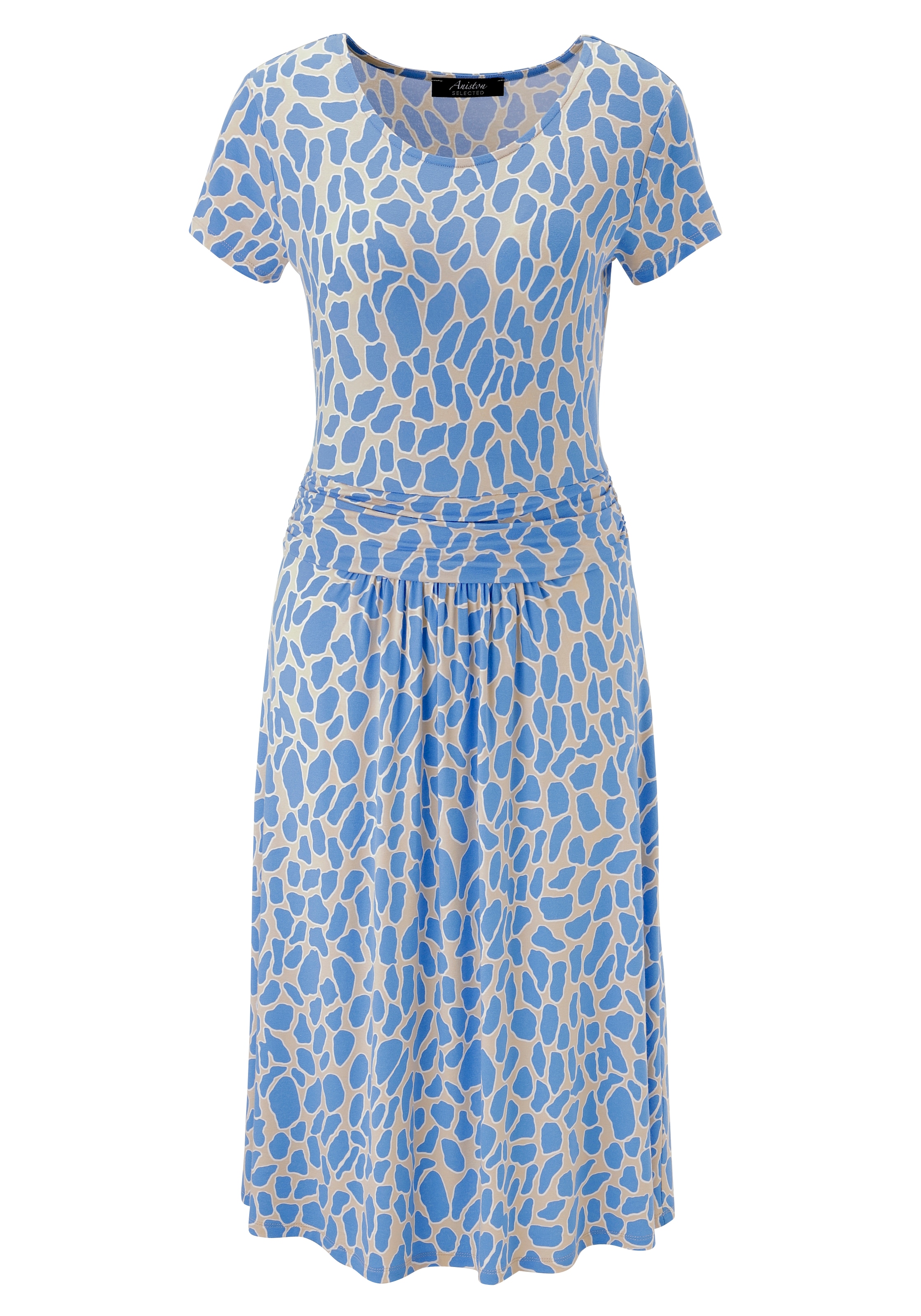 Aniston SELECTED Robe en jersey mit gerafftem Bund in der Taille - NEUE KOLLEKTION