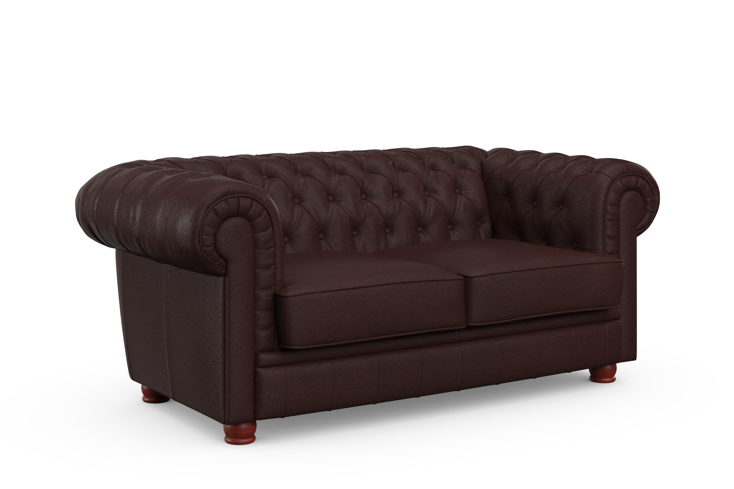 Max Winzer® Chesterfield-Sofa »Kent 2-Sitzer, edel und bequem, hochwertige Detailverarbeitung«, mit aufwendiger Knopfheftung, komfortable Armlehne, Breite 175 cm