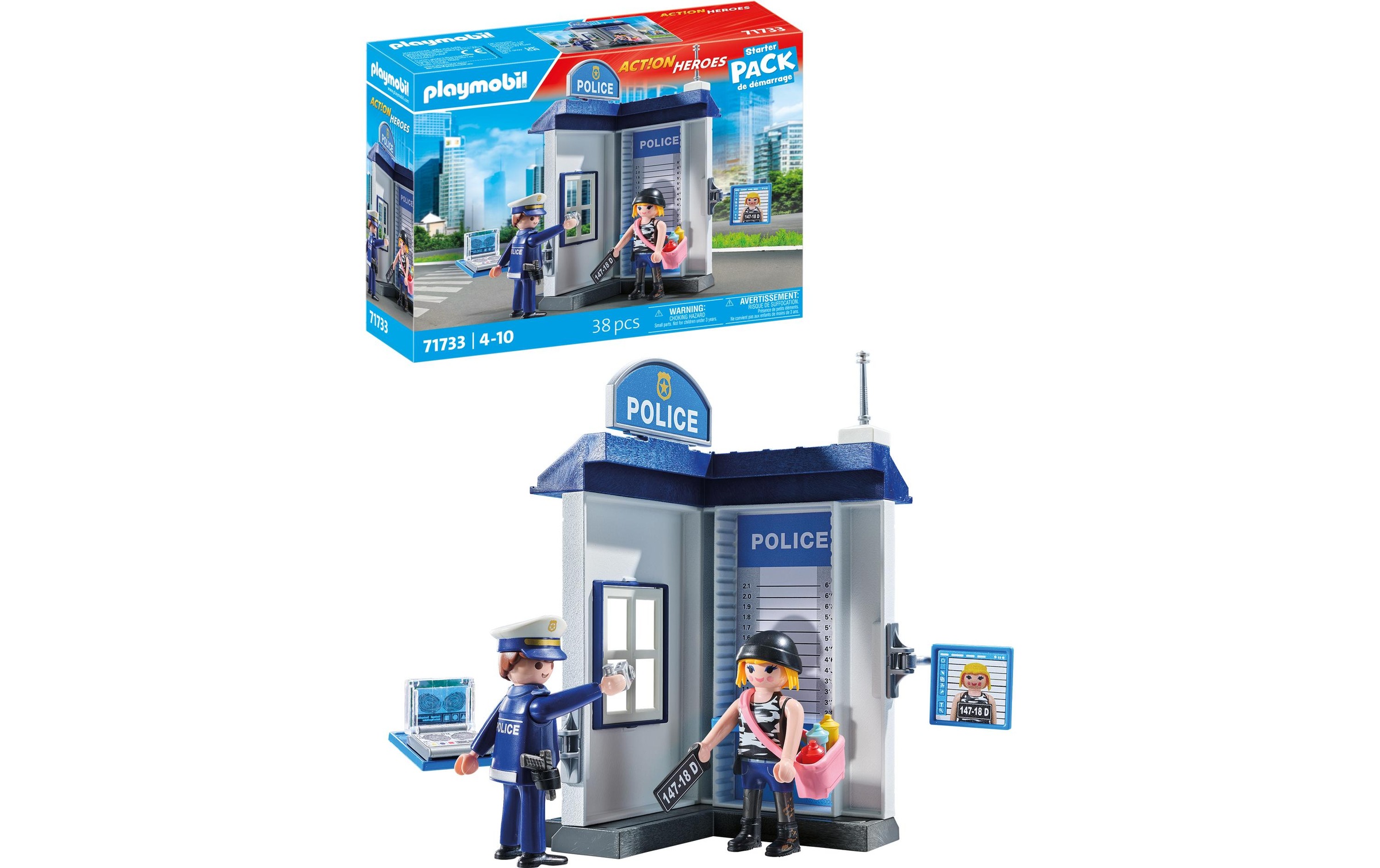 Playmobil® Spielbausteine »Action Heroes Polizei Ermittlungszimmer 71733«, (38 St.)