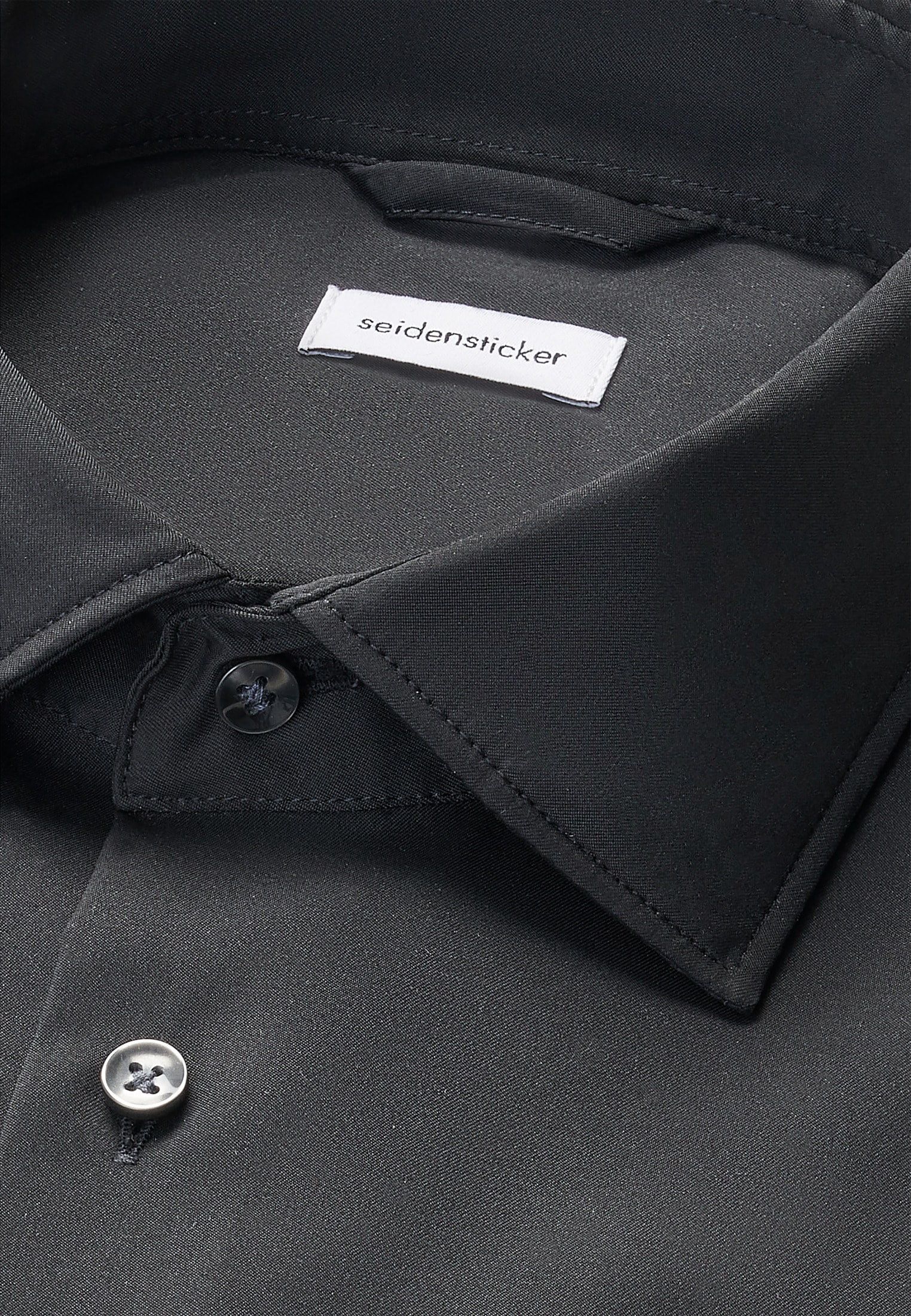 seidensticker Chemise d'affaires »Schwarze Rose« Regular 1/1 Kentkragen Uni