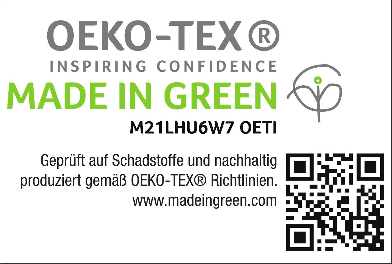 Haeussling 3-Kammer-Kopfkissen »GRÖNLAND Made in Green«, Füllung: Aussenkammer 90% Daunen, 10% Federn; Innenkammer 100% Federn, Bezug: 100% Baumwolle, (1 St.), hochwertiges Daunenprodukt "Made in Green" zertifiziert
