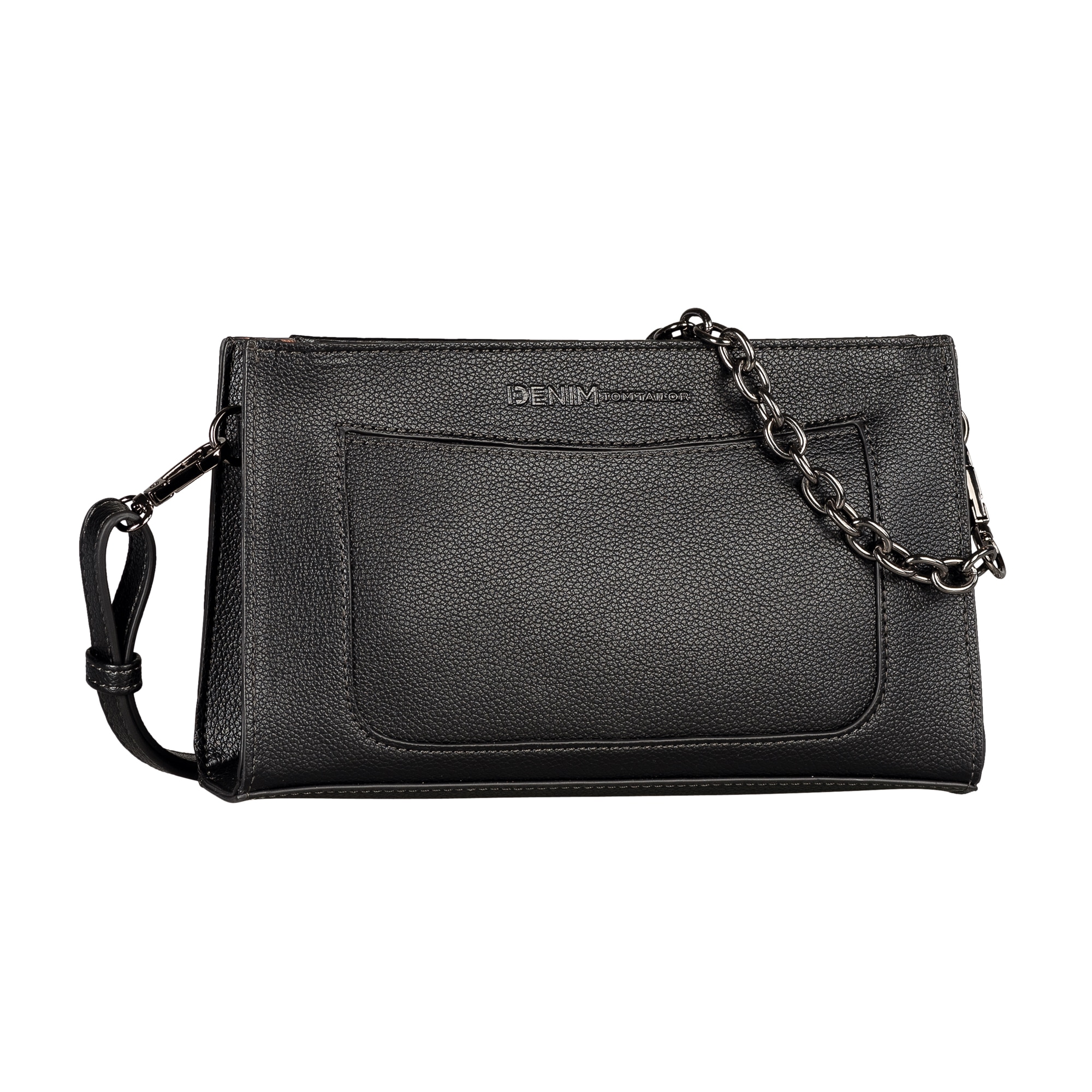 Image of TOM TAILOR Denim Umhängetasche "Lennon" Damen Schultertasche, Handtasche mit abnehmbarer Metallkette